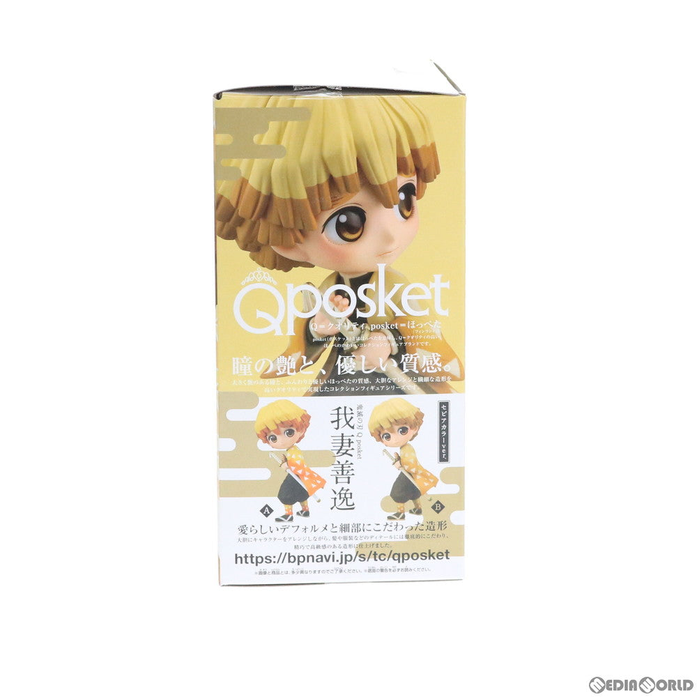 【中古即納】[FIG] 我妻善逸(あがつまぜんいつ) B(セピアカラー) Q posket-我妻善逸- 鬼滅の刃 フィギュア プライズ(82576) バンプレスト(20201031)