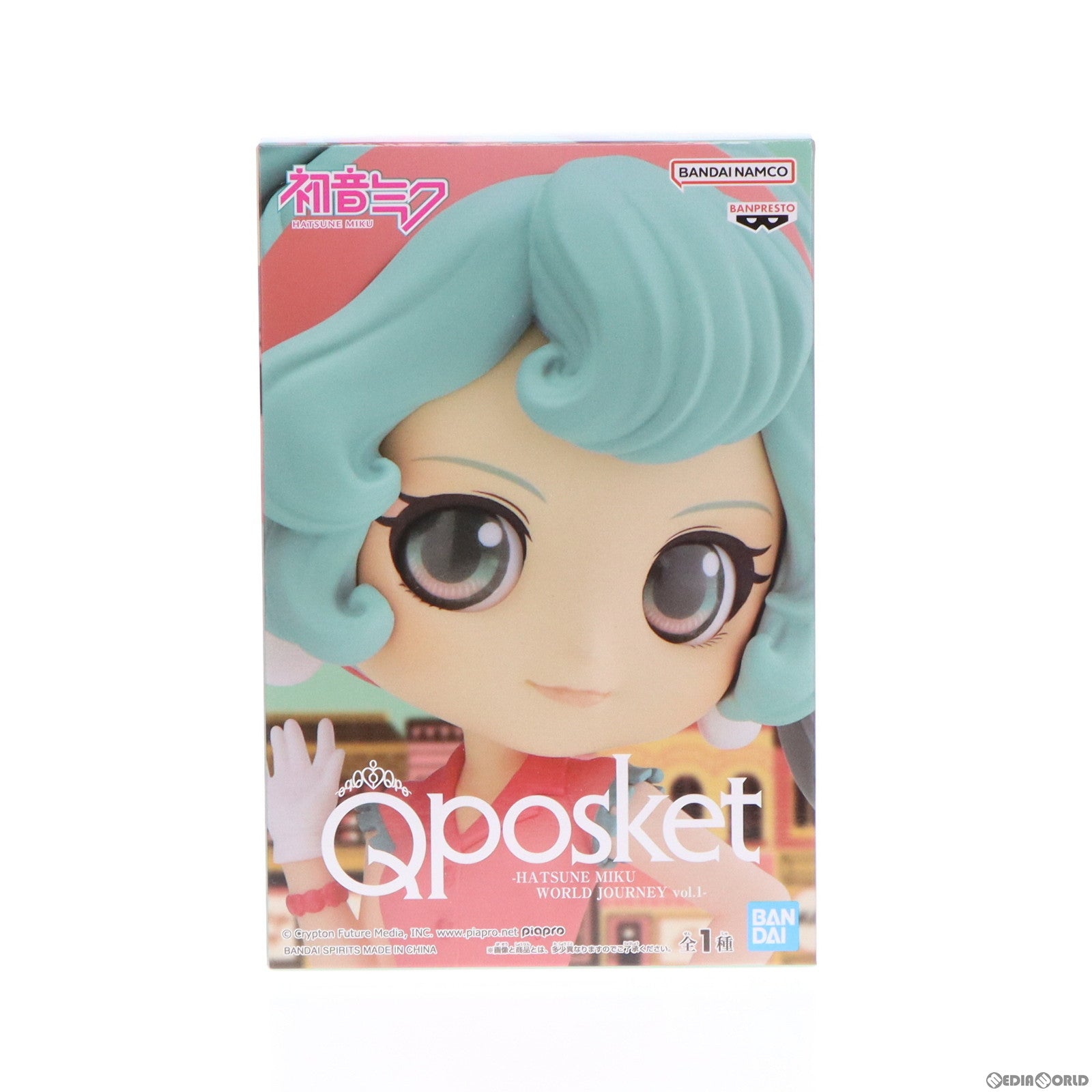 【中古即納】[FIG] 初音ミク Q posket-HATSUNE MIKU WORLD JOURNEY vol.1- フィギュア プライズ(2559712) バンプレスト(20231210)