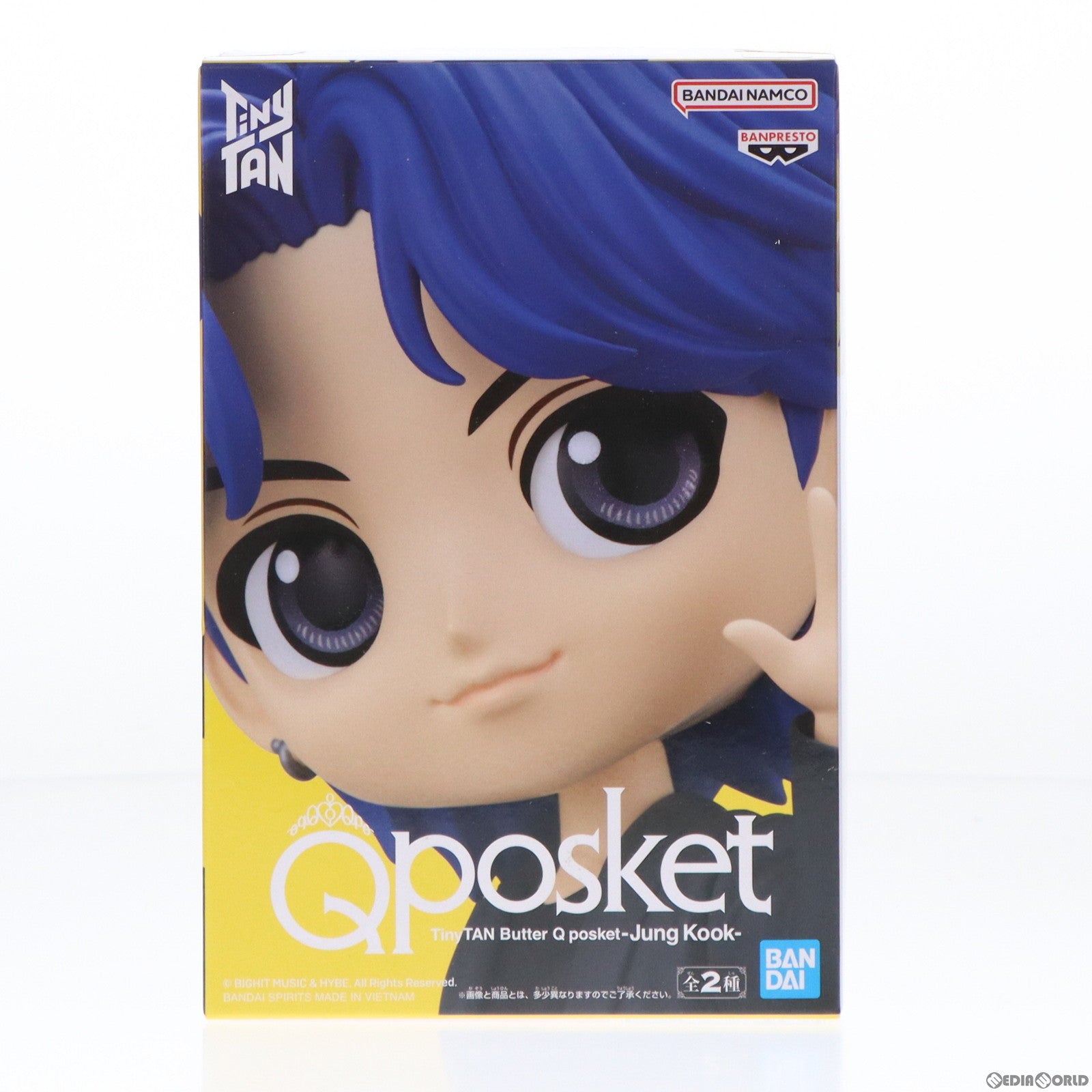 【中古即納】[FIG] ジョングク(BTS/防弾少年団) A(衣装淡) TinyTAN(タイニータン) Butter Q posket-Jung Kook- フィギュア プライズ(2635759) バンプレスト(20230331)