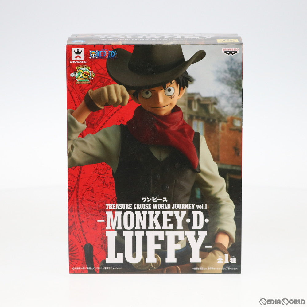 【中古即納】[FIG] モンキー・D・ルフィ TREASURE CRUISE WORLD JOURNEY vol.1-MONKEY・D・LUFFY- ONE PIECE(ワンピース) フィギュア プライズ(39038) バンプレスト(20190120)