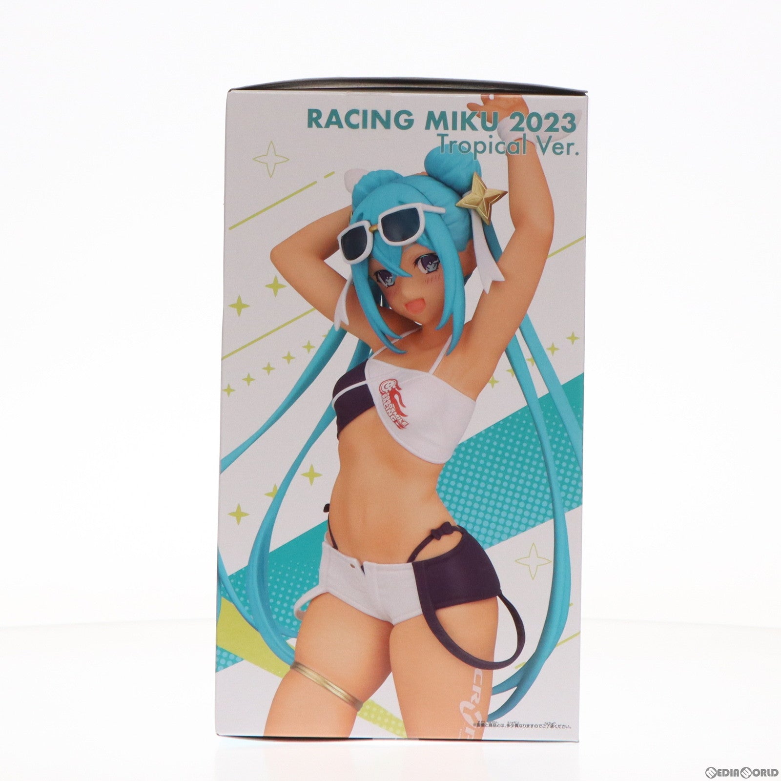 【中古即納】[FIG] 初音ミクレーシングVer. レーシングミク2023 Tropical Ver. キャラクター・ボーカル・シリーズ01 初音ミク フィギュア プライズ(2687961) バンプレスト(20240331)