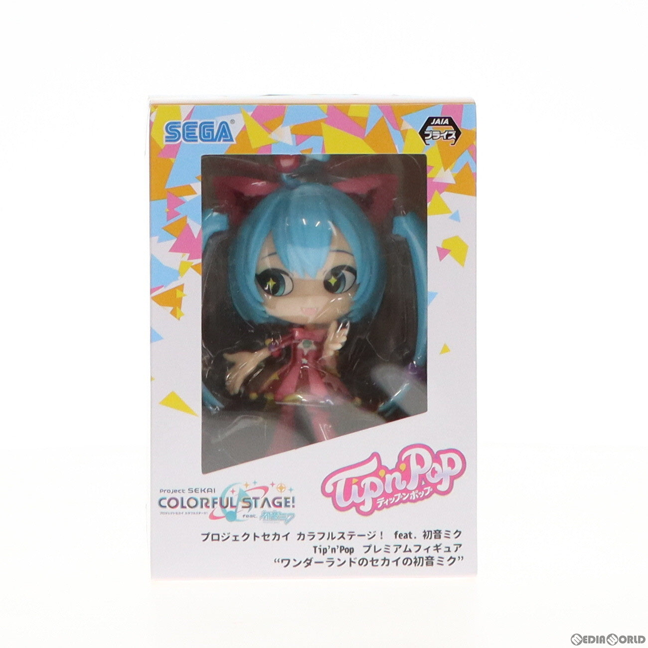 【中古即納】[FIG] 初音ミク(ノーマルカラー) プロジェクトセカイ カラフルステージ! feat. 初音ミク Tip'n'Pop(ティップンポップ) プレミアムフィギュア ワンダーランドのセカイの初音ミク プライズ(1065804) セガ(20230120)