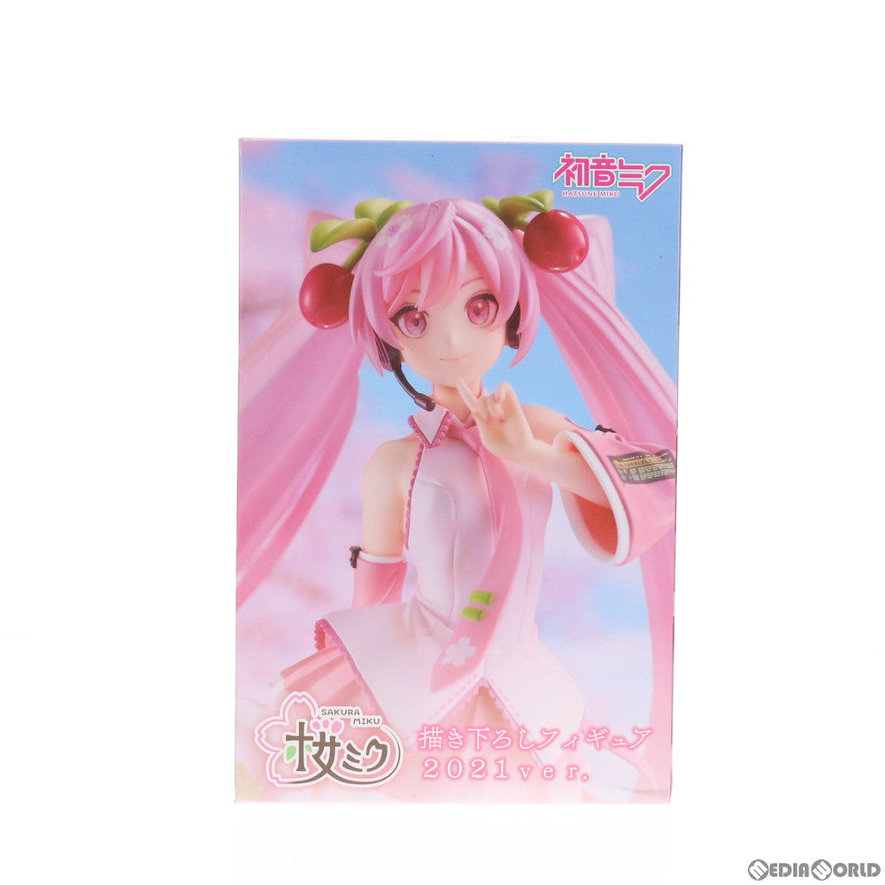 【中古即納】[FIG] 桜ミク 描き下ろしフィギュア 2021 ver. キャラクター・ボーカル・シリーズ01 初音ミク プライズ(451288100) タイトー(20210220)