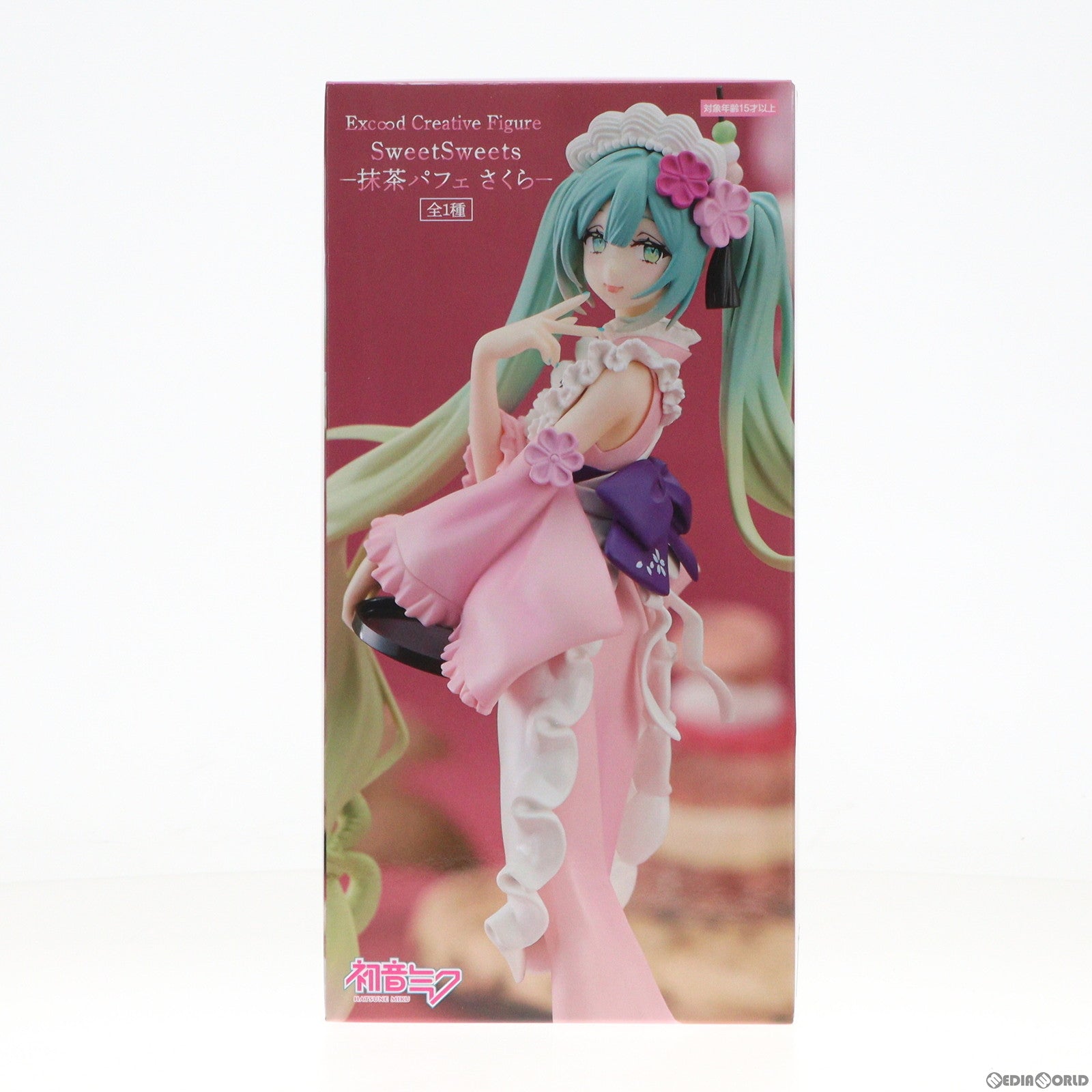 【中古即納】[FIG] 初音ミク キャラクター・ボーカル・シリーズ01 初音ミク Exc∞d Creative Figure SweetSweets-抹茶パフェ さくら- フィギュア プライズ(AMU-PRZ16239) フリュー(20240210)