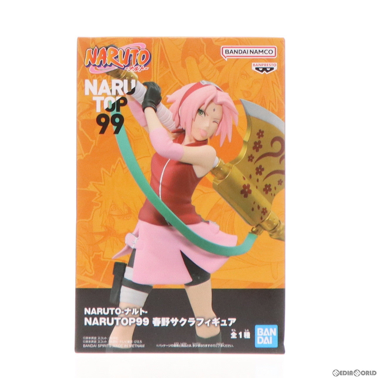 【中古即納】[FIG] 春野サクラ(はるのさくら) NARUTO-ナルト- NARUTOP99 春野サクラフィギュア プライズ(2693949) バンプレスト(20240420)