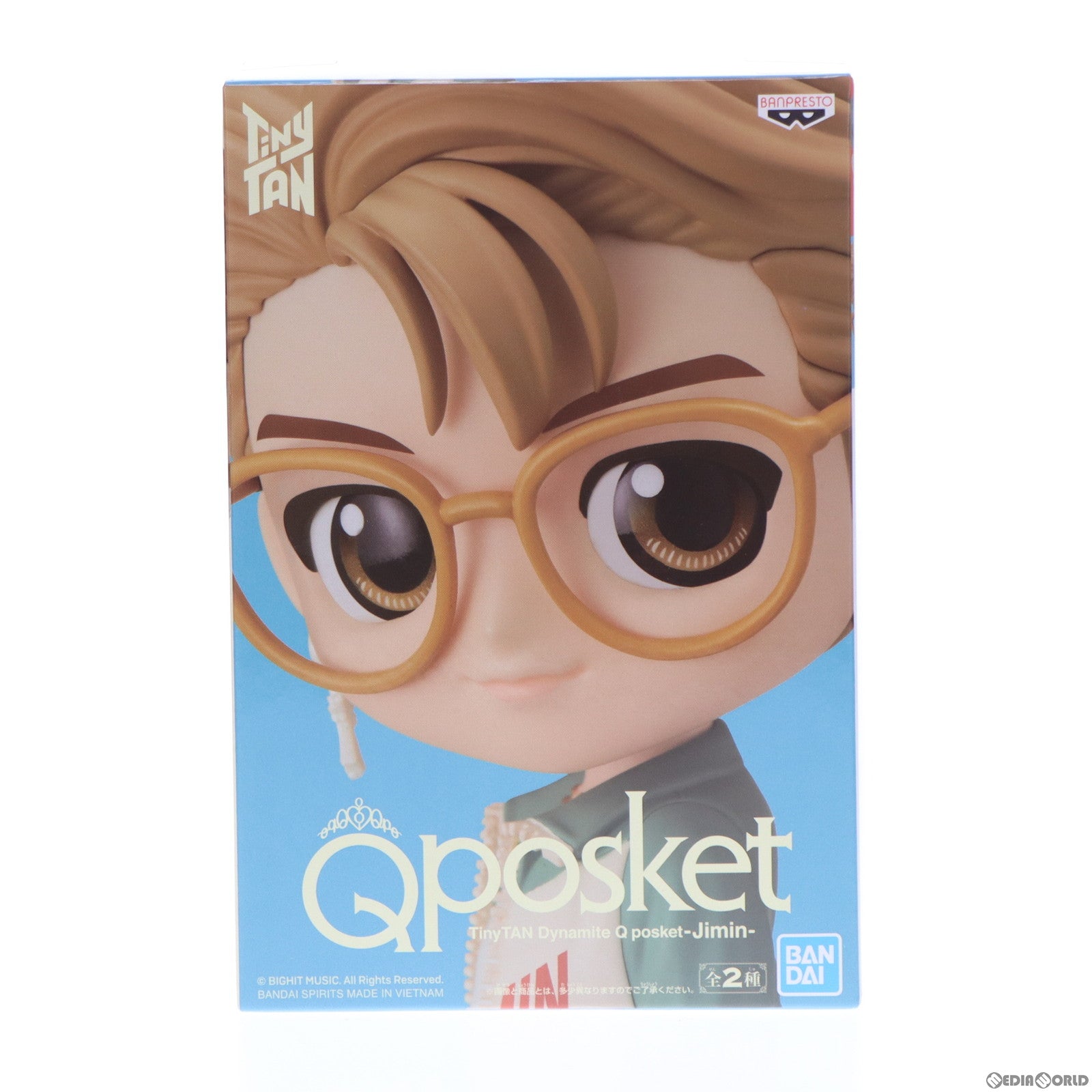 【中古即納】[FIG] ジミン(BTS/防弾少年団) B(髪ブラウン) TinyTAN(タイニータン) Dynamite Q posket-Jimin- フィギュア プライズ(2598504) バンプレスト(20220920)