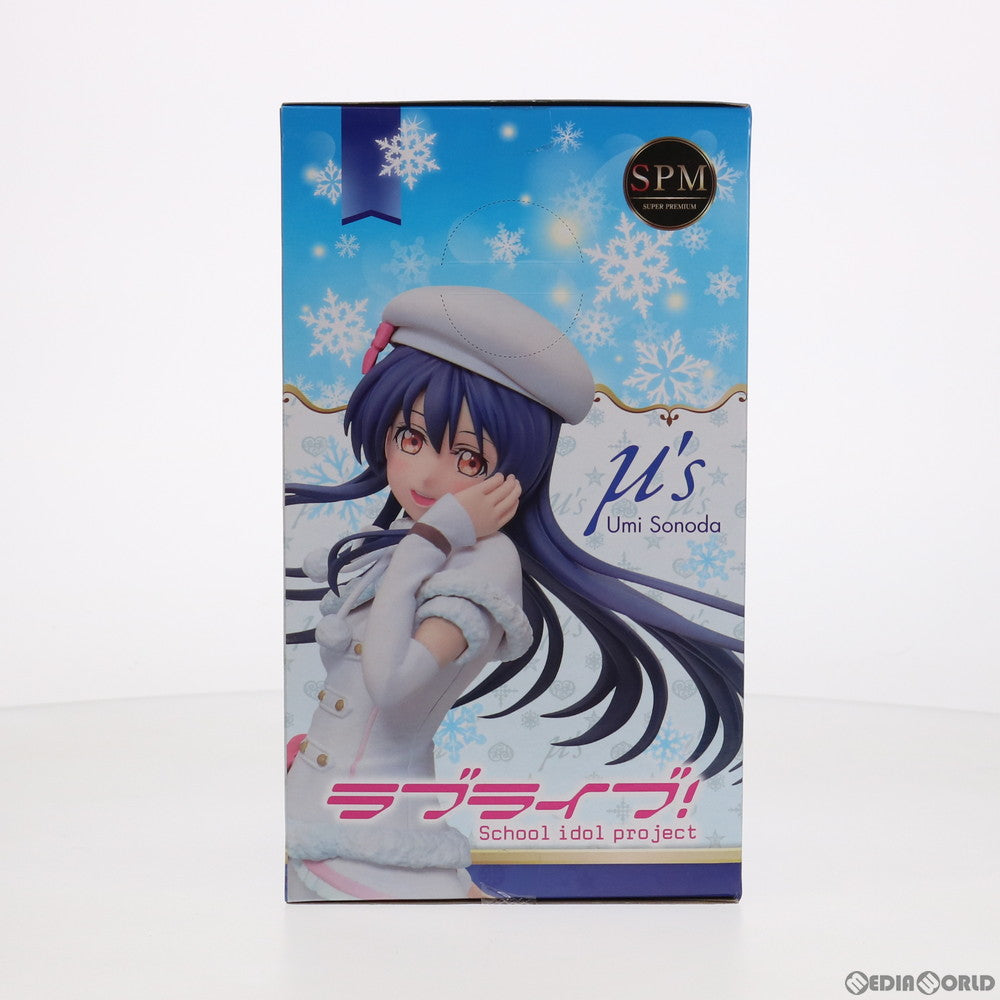 【中古即納】[FIG] 園田海未(そのだうみ) スーパープレミアムフィギュア 『園田海未-Snow halation』 ラブライブ! フィギュア プライズ(1010467) セガ(20150820)