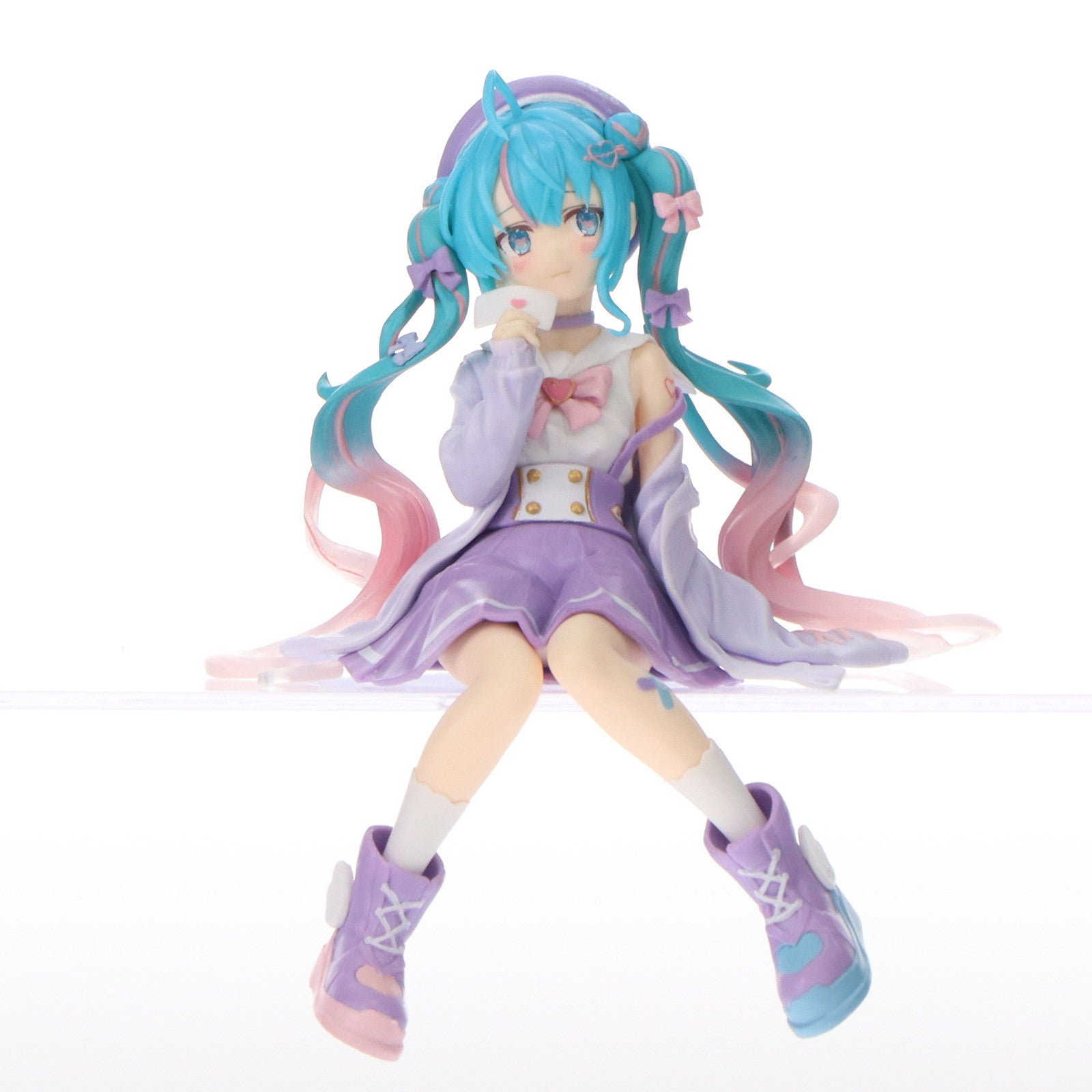 【中古即納】[FIG] 初音ミク キャラクター・ボーカル・シリーズ01 初音ミク ぬーどるストッパーフィギュア-恋するセーラー服 パープルver.- プライズ(AMU-PRZ14875) フリュー(20230430)