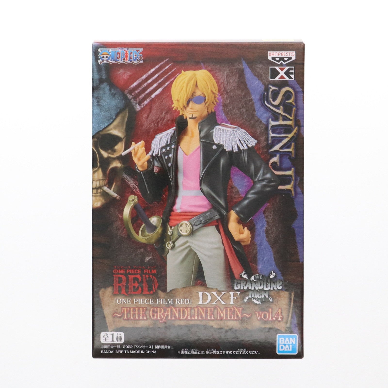 【中古即納】[FIG] サンジ ワンピース FILM RED DXF～THE GRANDLINE MEN～vol.4 ONE PIECE フィギュア プライズ(2618316) バンプレスト(20220810)