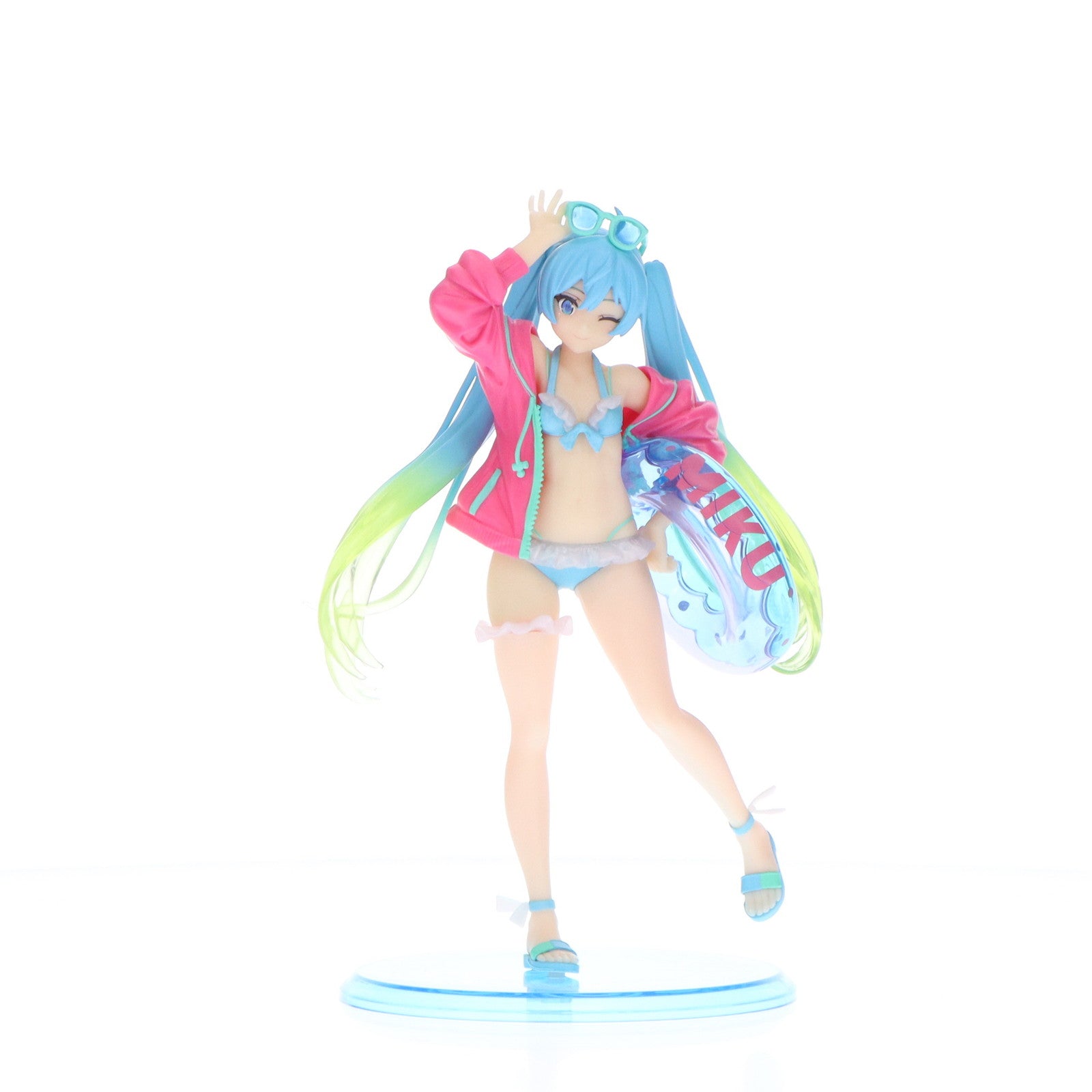 【中古即納】[FIG] 初音ミク タイクレオンライン限定カラー&ウインクVer. フィギュア 3rd season summer ver. キャラクター・ボーカル・シリーズ01 初音ミク プライズ タイトー(20200731)