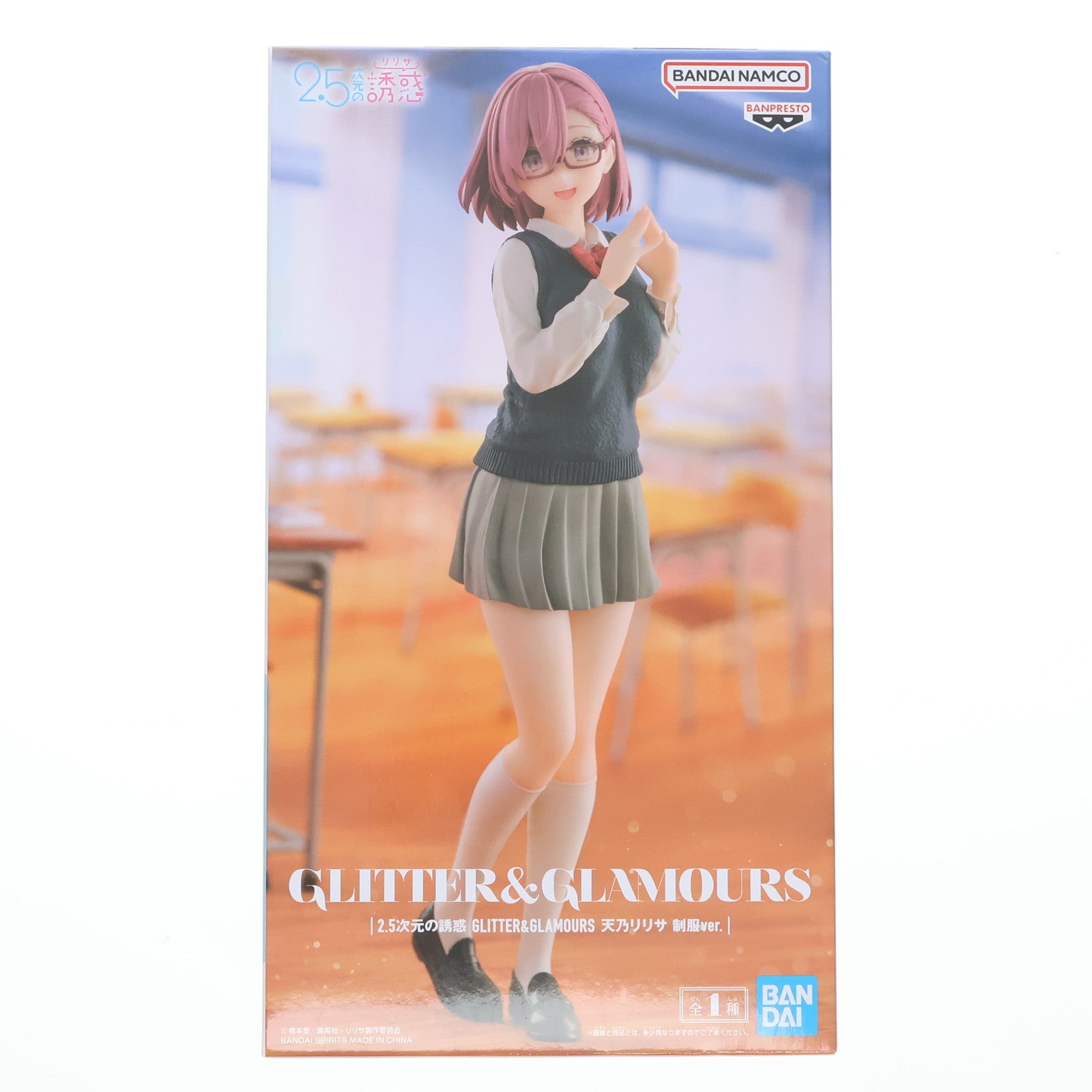 【中古即納】[FIG] 天乃リリサ(あまのりりさ) 2.5次元の誘惑 GLITTER&GLAMOURS 天乃リリサ 制服ver. フィギュア プライズ(2702252) バンプレスト(20240731)