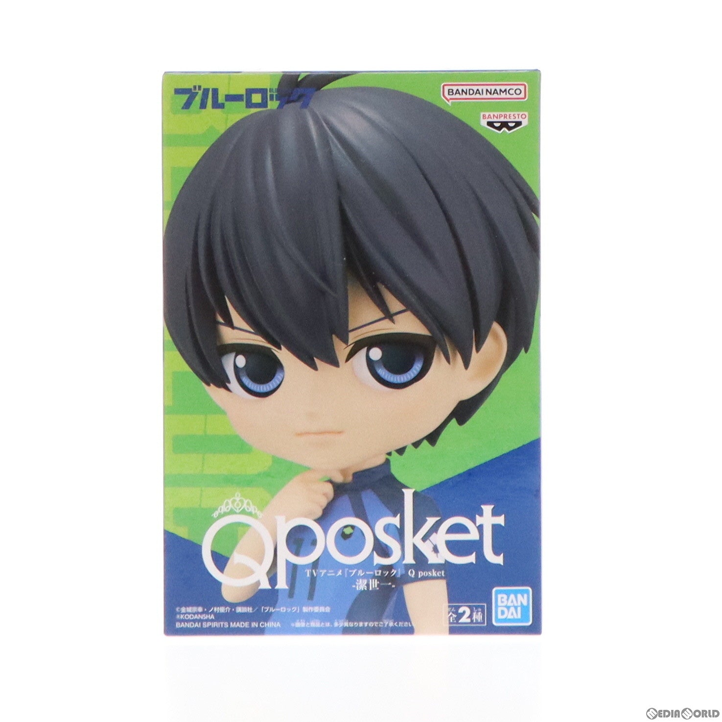 【中古即納】[FIG] 潔世一(いさぎよいち) A(衣装濃) ブルーロック Q posket-潔世一- フィギュア プライズ(2619276) バンプレスト(20221031)