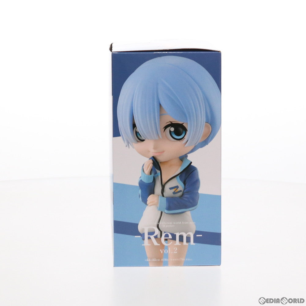 【中古即納】[FIG] レム B(衣装ブルー) Re:ゼロから始める異世界生活 Q posket-Rem-vol.2 フィギュア プライズ(2562824) バンプレスト(20211120)