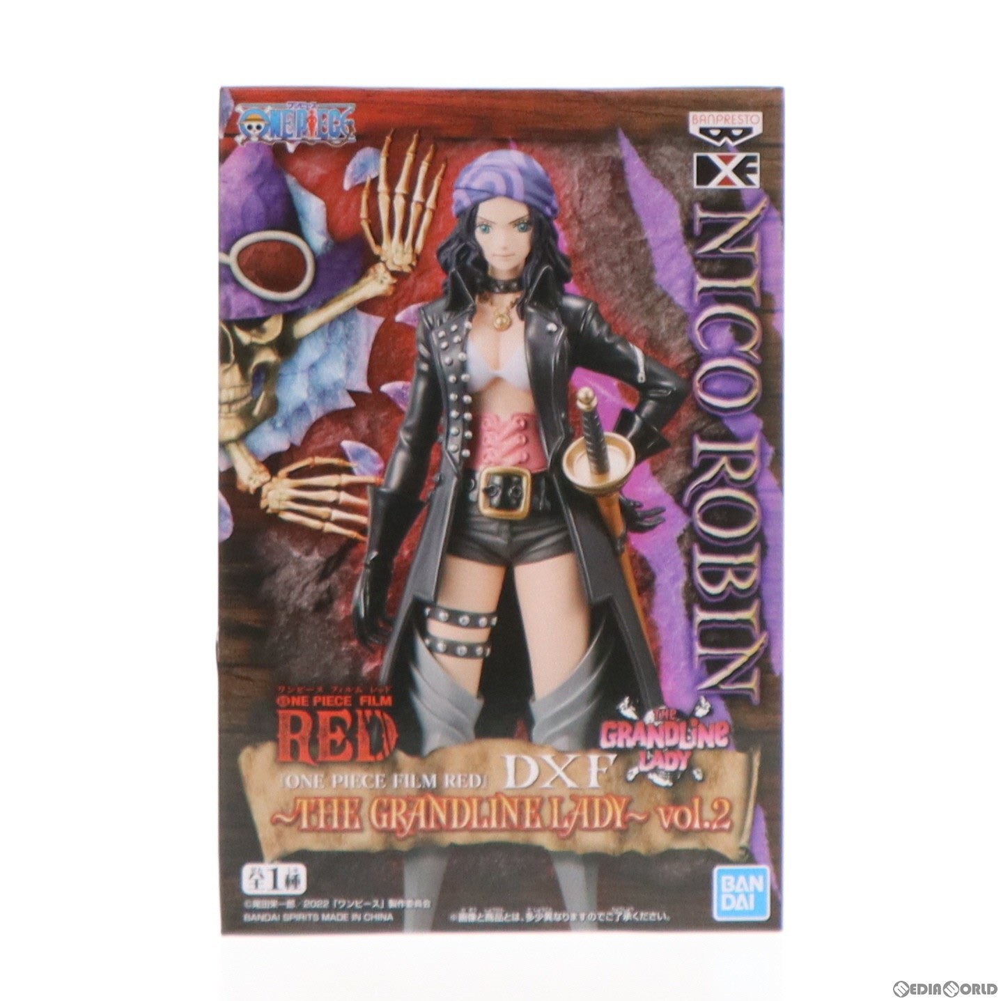 【中古即納】[FIG] ニコ・ロビン ワンピース FILM RED DXF～THE GRANDLINE LADY～vol.2 ONE PIECE フィギュア プライズ(2618324) バンプレスト(20220910)