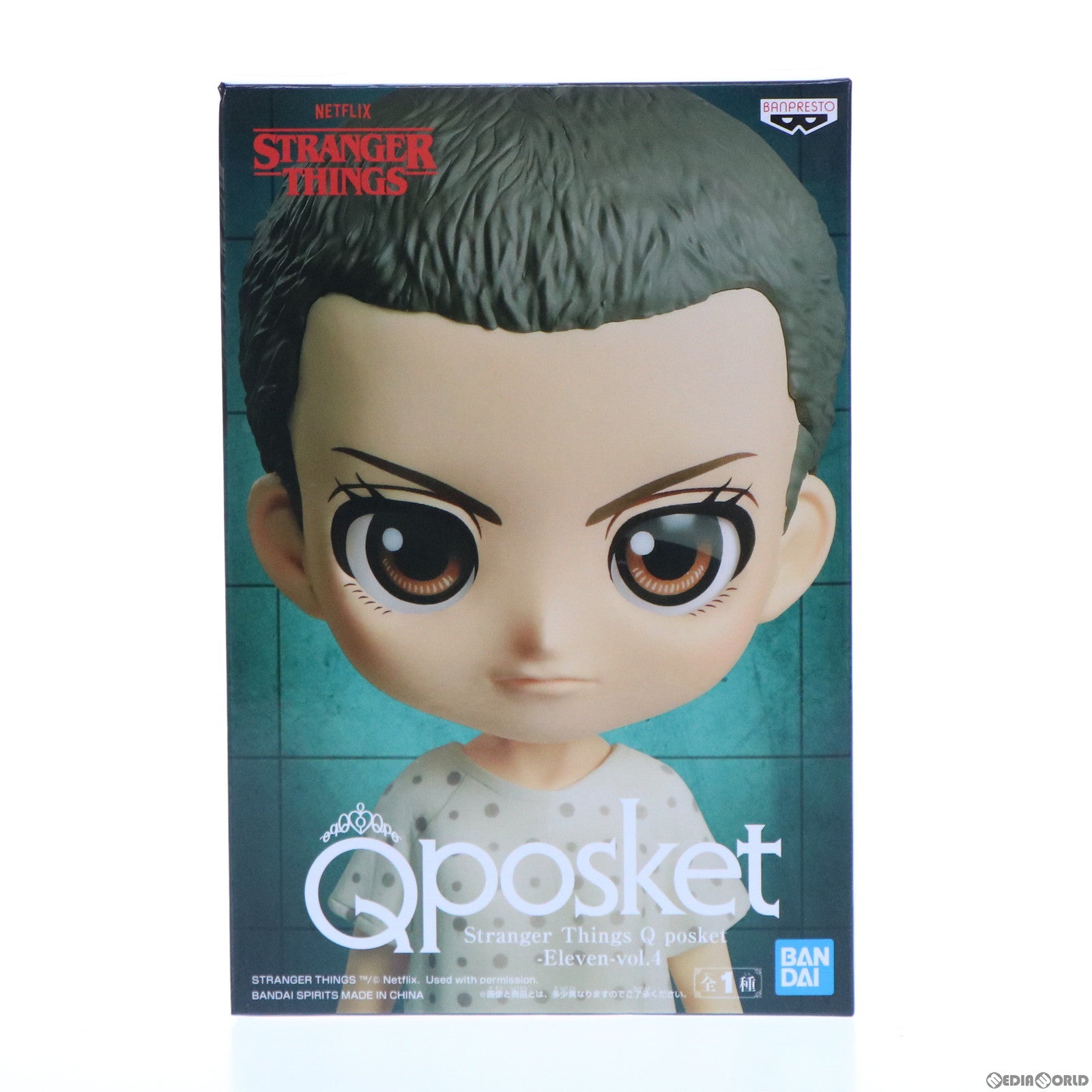 【中古即納】[FIG] イレブン ストレンジャー・シングス 未知の世界 Q posket-Eleven-vol.4 フィギュア プライズ(2615629) バンプレスト(20220531)
