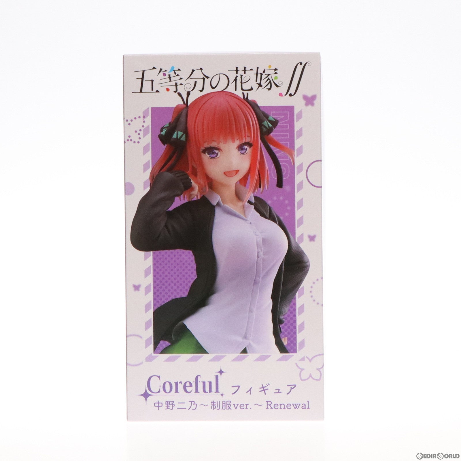 【中古即納】[FIG] 中野二乃(なかのにの) 五等分の花嫁∬ Coreful フィギュア 中野二乃～制服ver.～ Renewal プライズ(451465800) タイトー(20220620)