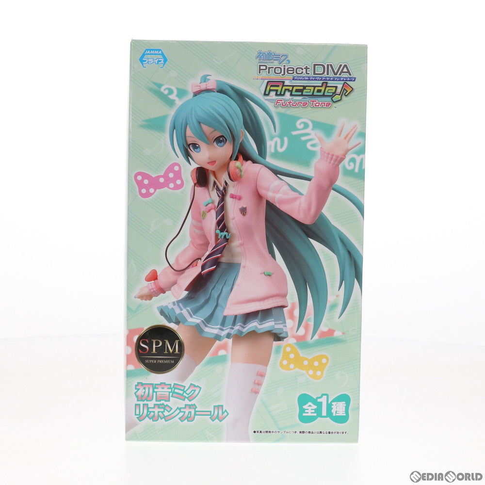 【中古即納】[FIG] 初音ミク-リボンガール 初音ミク Project DIVA Arcade Future Tone スーパープレミアムフィギュア プライズ(1019279) セガ(20170430)