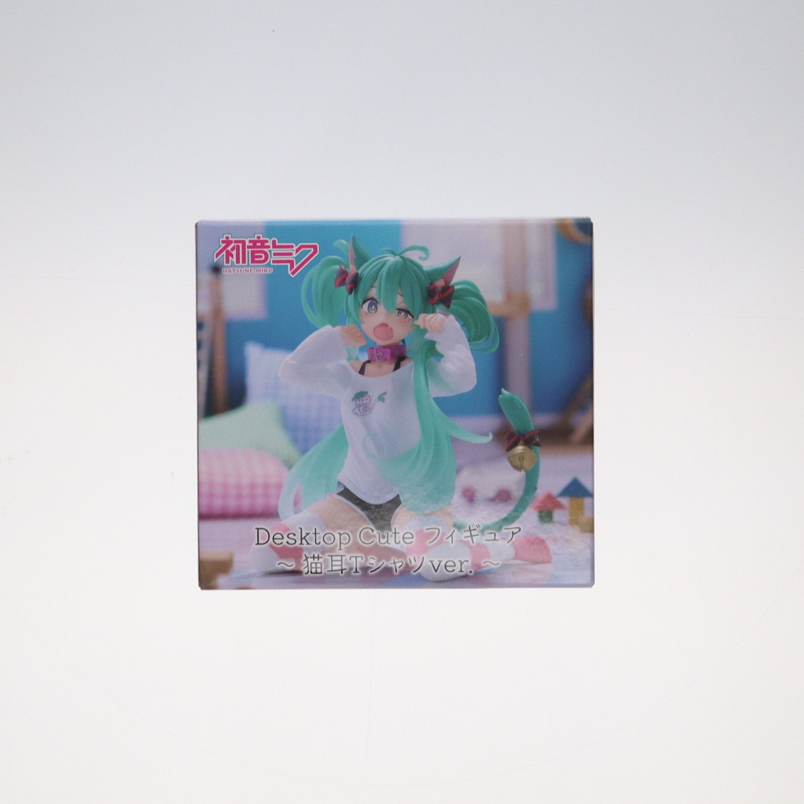 【中古即納】[FIG] 初音ミク キャラクター・ボーカル・シリーズ01 初音ミク Desktop Cute フィギュア ～猫耳Tシャツver.～ プライズ(451780000) タイトー(20240831)