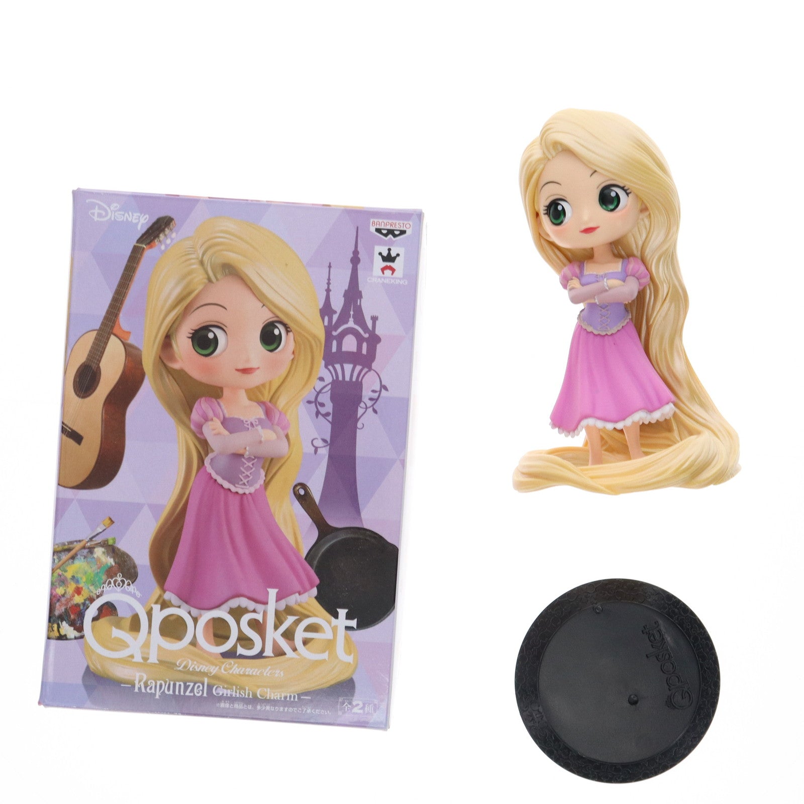 【中古即納】[FIG] ラプンツェル(B パステルカラー) Q posket Disney Characters -Rapunzel Girlish Charm- 塔の上のラプンツェル フィギュア プライズ(39046) バンプレスト(20190120)