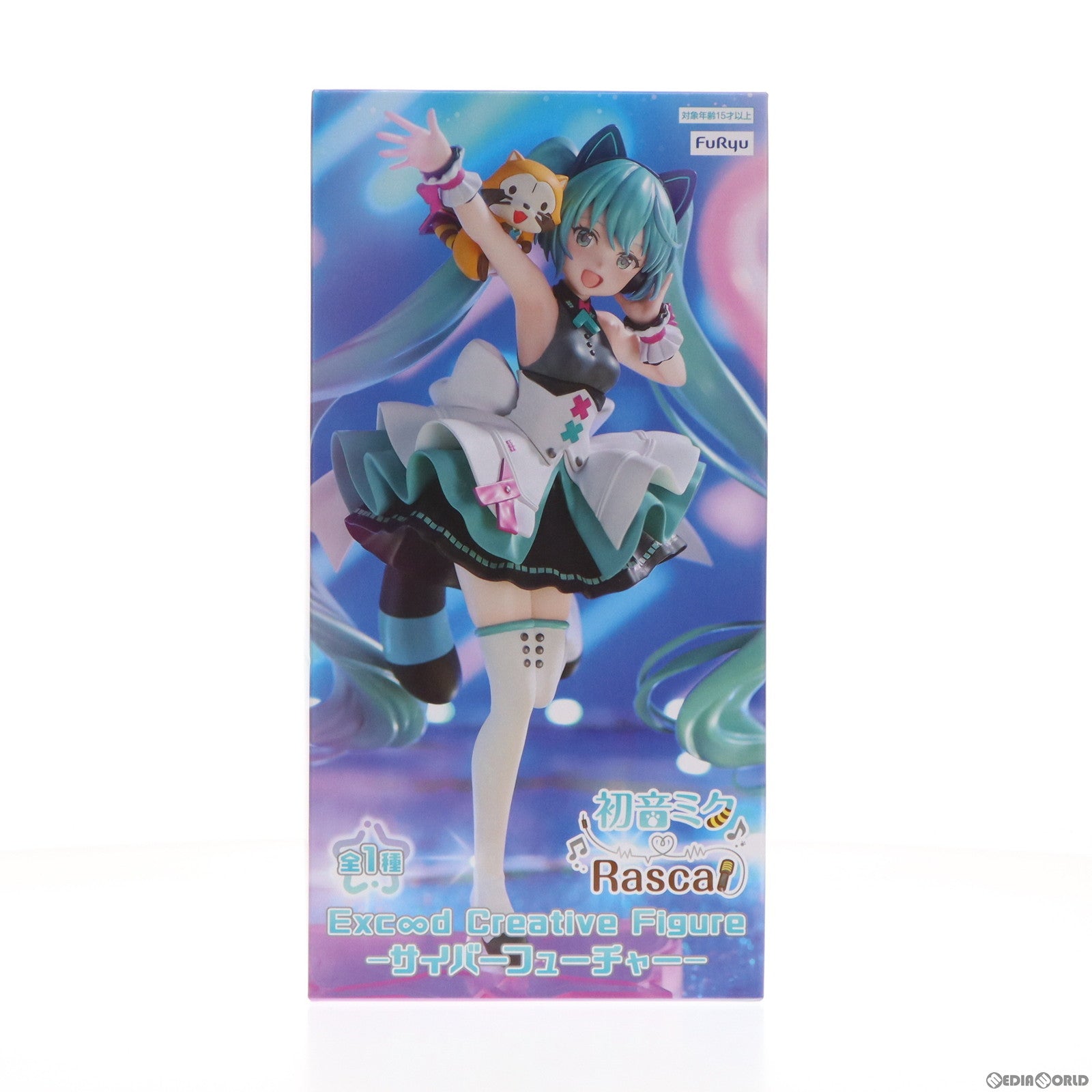【中古即納】[FIG] 初音ミク&ラスカル 初音ミク×ラスカル Exc∞d Creative Figure-サイバーフューチャー- フィギュア プライズ(AMU-PRZ16600) フリュー(20230831)