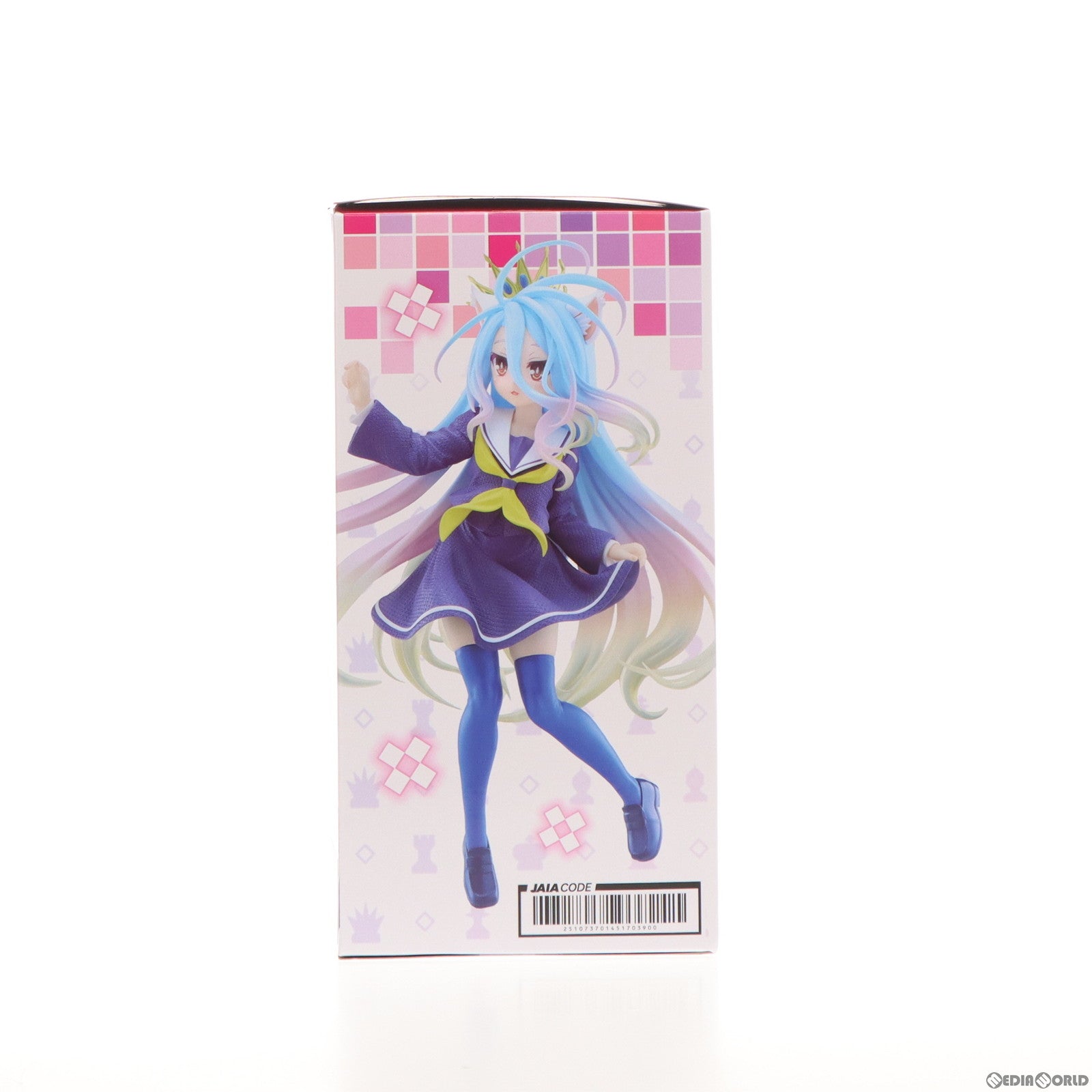 【中古即納】[FIG] 白(しろ) ノーゲーム・ノーライフ Coreful フィギュア 白～猫耳制服ver.～ プライズ(451703900) タイトー(20240210)