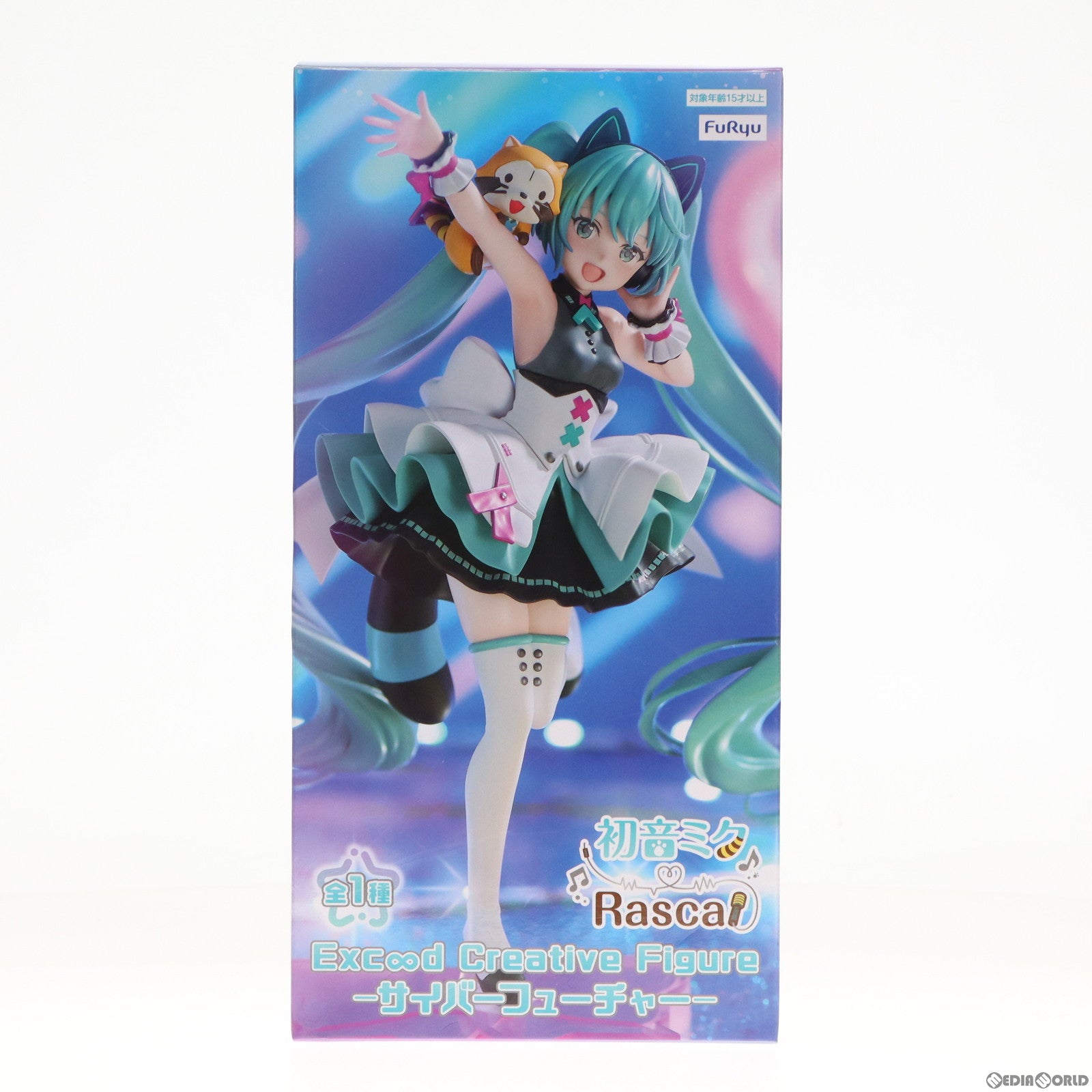 【中古即納】[FIG] 初音ミク&ラスカル 初音ミク×ラスカル Exc∞d Creative Figure-サイバーフューチャー- フィギュア プライズ(AMU-PRZ15228) フリュー(20230831)