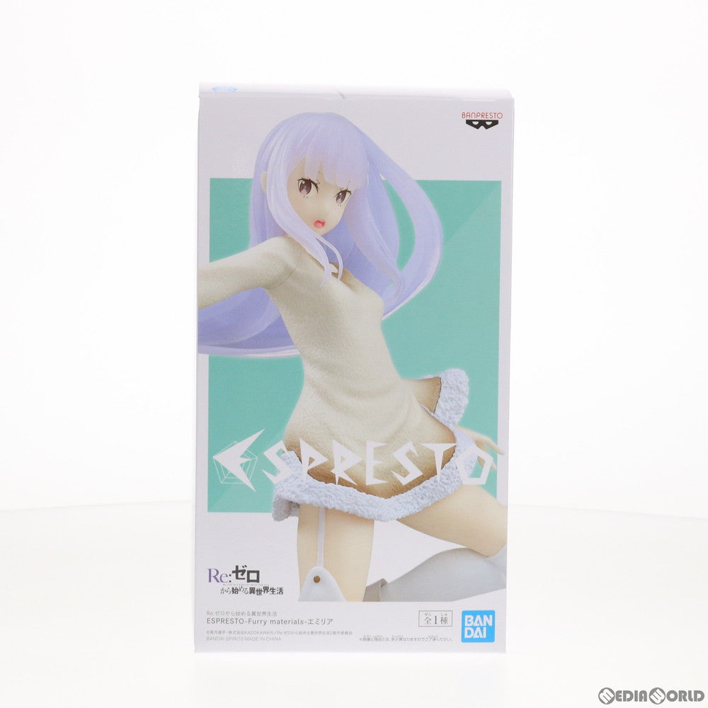 【中古即納】[FIG] エミリア ESPRESTO-Furry materials-エミリア Re:ゼロから始める異世界生活 フィギュア プライズ(82682) バンプレスト(20201231)