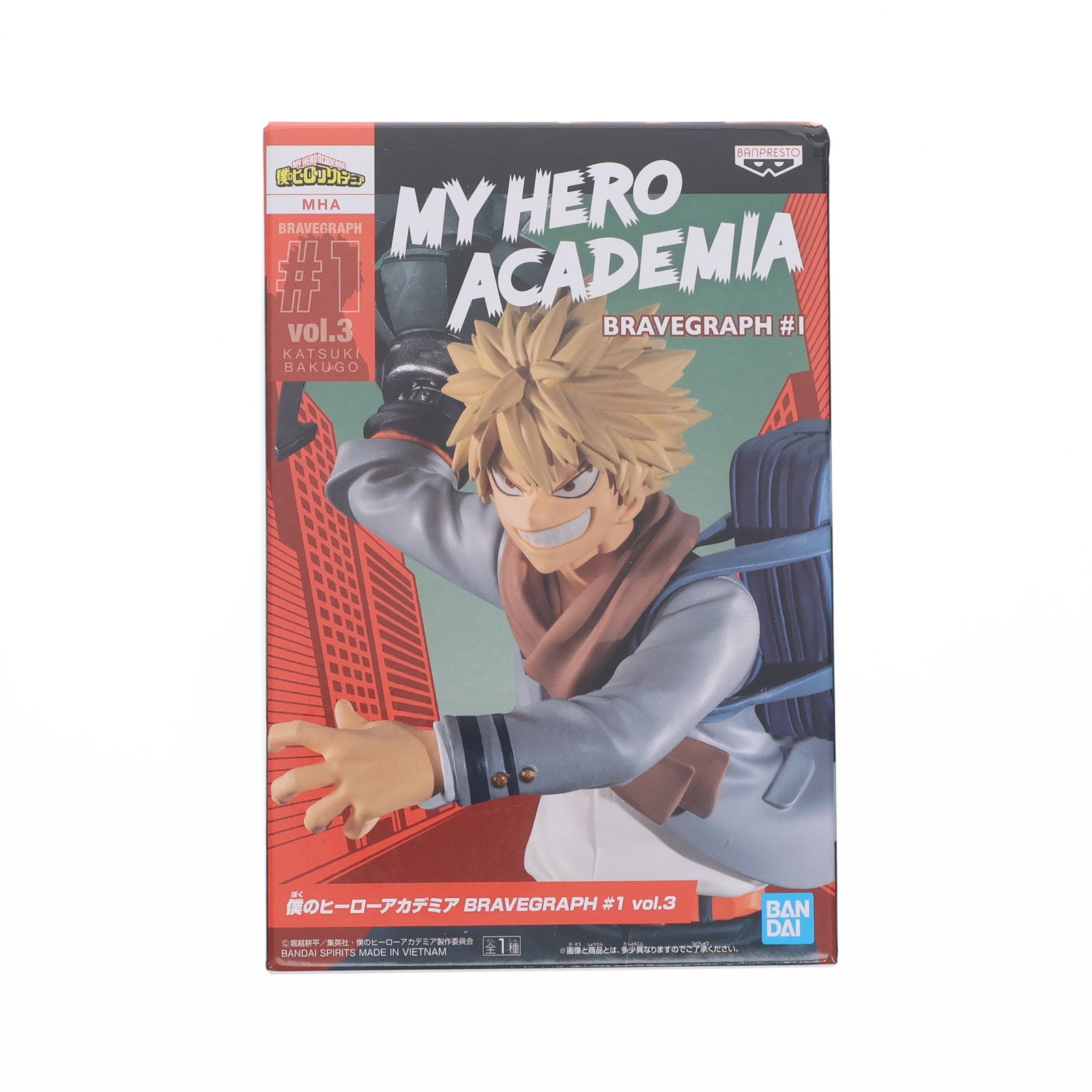 【中古即納】[FIG] 爆豪勝己(ばくごうかつき) 僕のヒーローアカデミア BRAVEGRAPH #1 vol.3 フィギュア プライズ(2572252) バンプレスト(20220531)