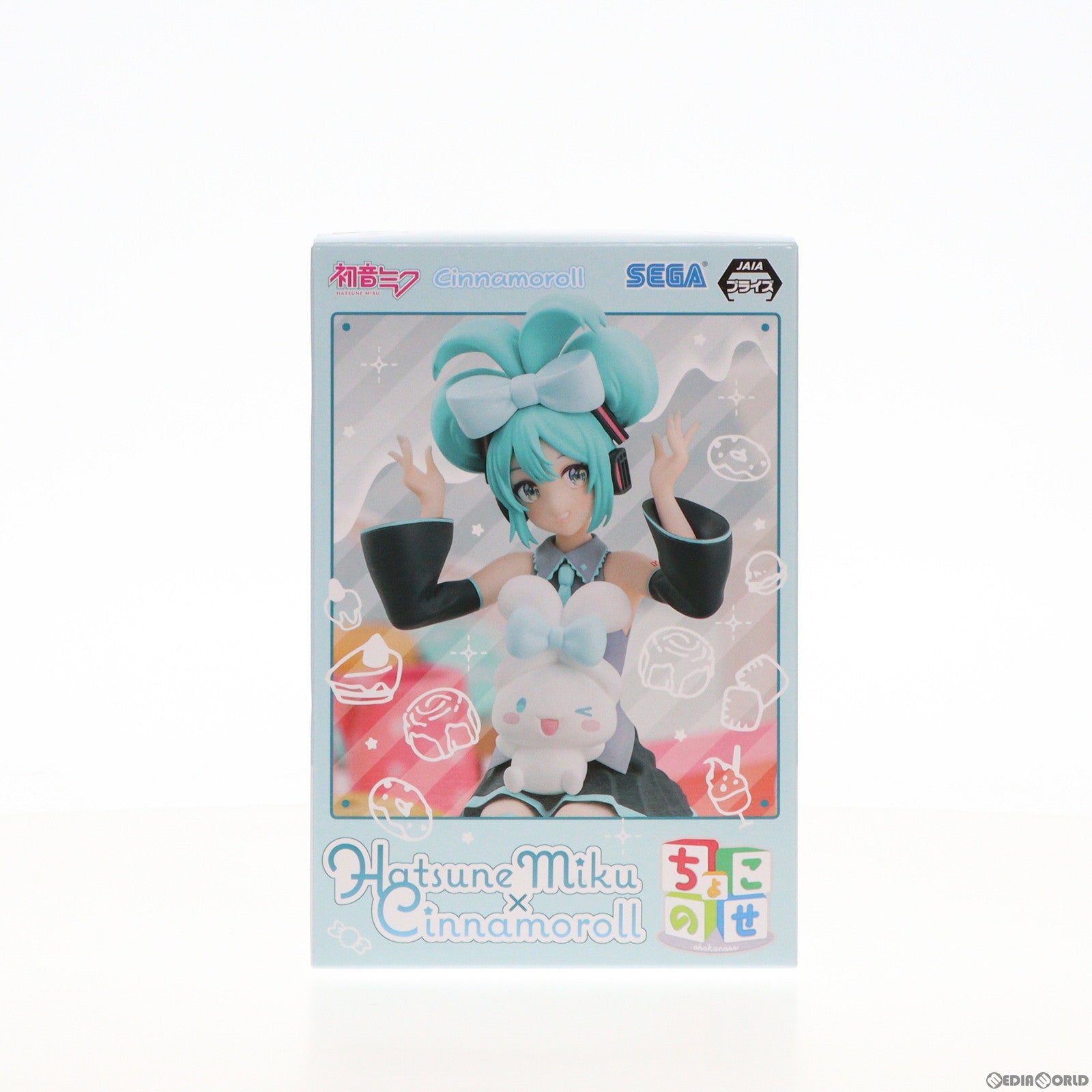 【中古即納】[FIG] 初音ミク×シナモロール 初音ミクシリーズ プレミアムちょこのせフィギュア『初音ミク×シナモロール』 プライズ(1105506) セガ(20231120)