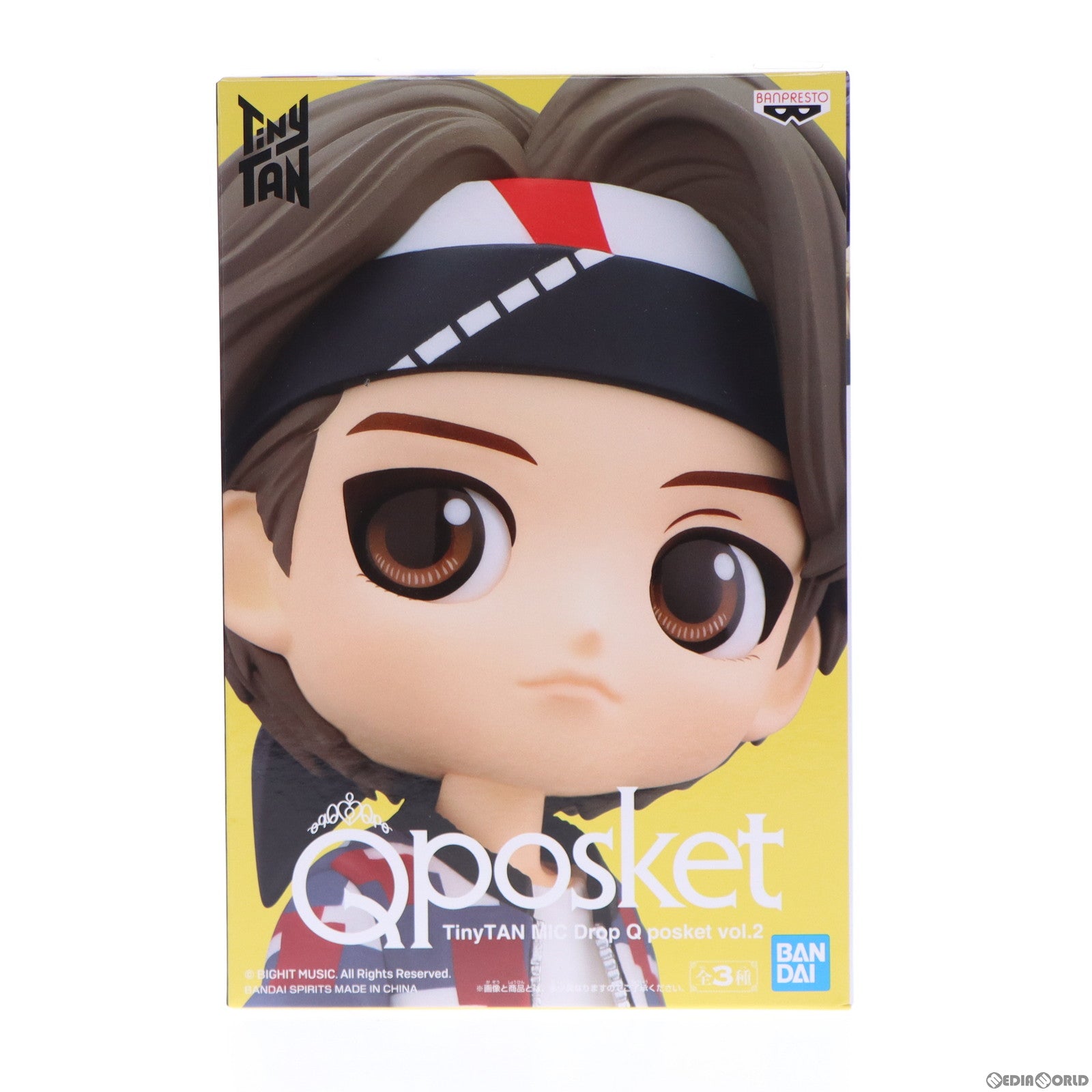 【中古即納】[FIG] V(ブイ)(BTS/防弾少年団) B(衣装濃) TinyTAN(タイニータン) MIC Drop Q posket vol.2 フィギュア プライズ(2616203) バンプレスト(20210831)