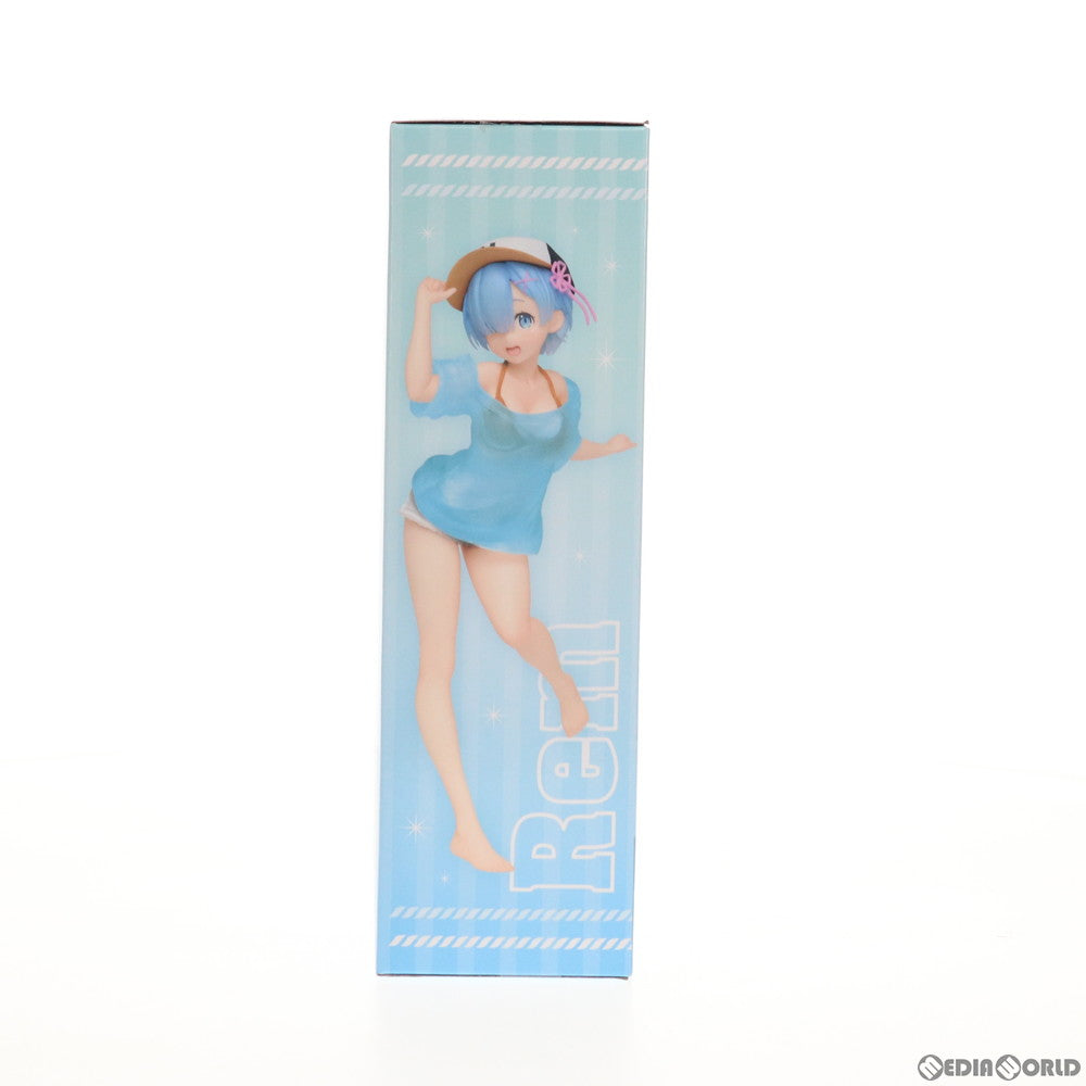 【中古即納】[FIG] レム Re:ゼロから始める異世界生活 プレシャスフィギュア レム～Tシャツ水着ver.～Renewal プライズ(451288000) タイトー(20210210)