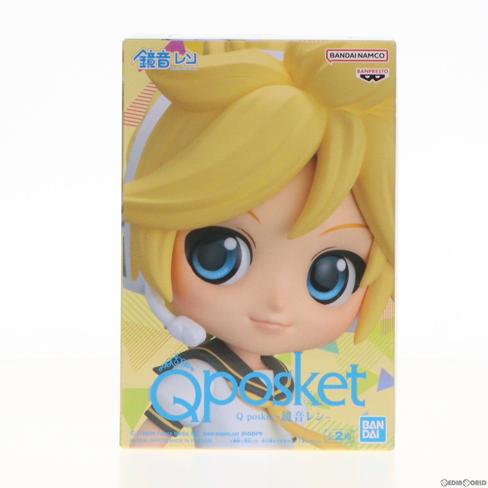 【中古即納】[FIG] 鏡音レン(かがみねれん) A(衣装濃) 初音ミク Q posket-鏡音レン- フィギュア プライズ(2606530) バンプレスト(20230220)