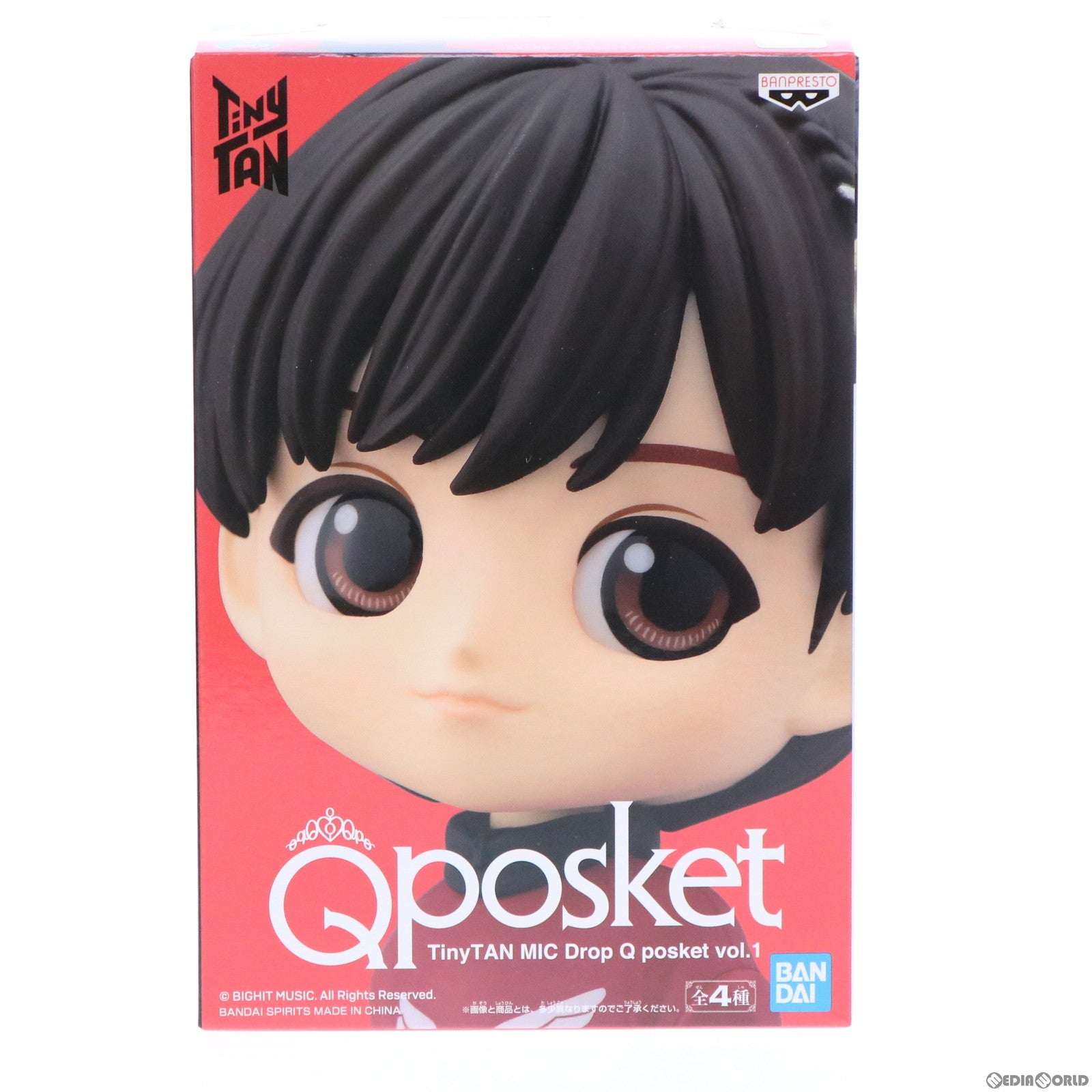 【中古即納】[FIG] j-hope(ジェイホープ)(BTS/防弾少年団) D(衣装濃) TinyTAN(タイニータン) MIC Drop Q posket vol.1 フィギュア プライズ(2616202) バンプレスト(20210831)