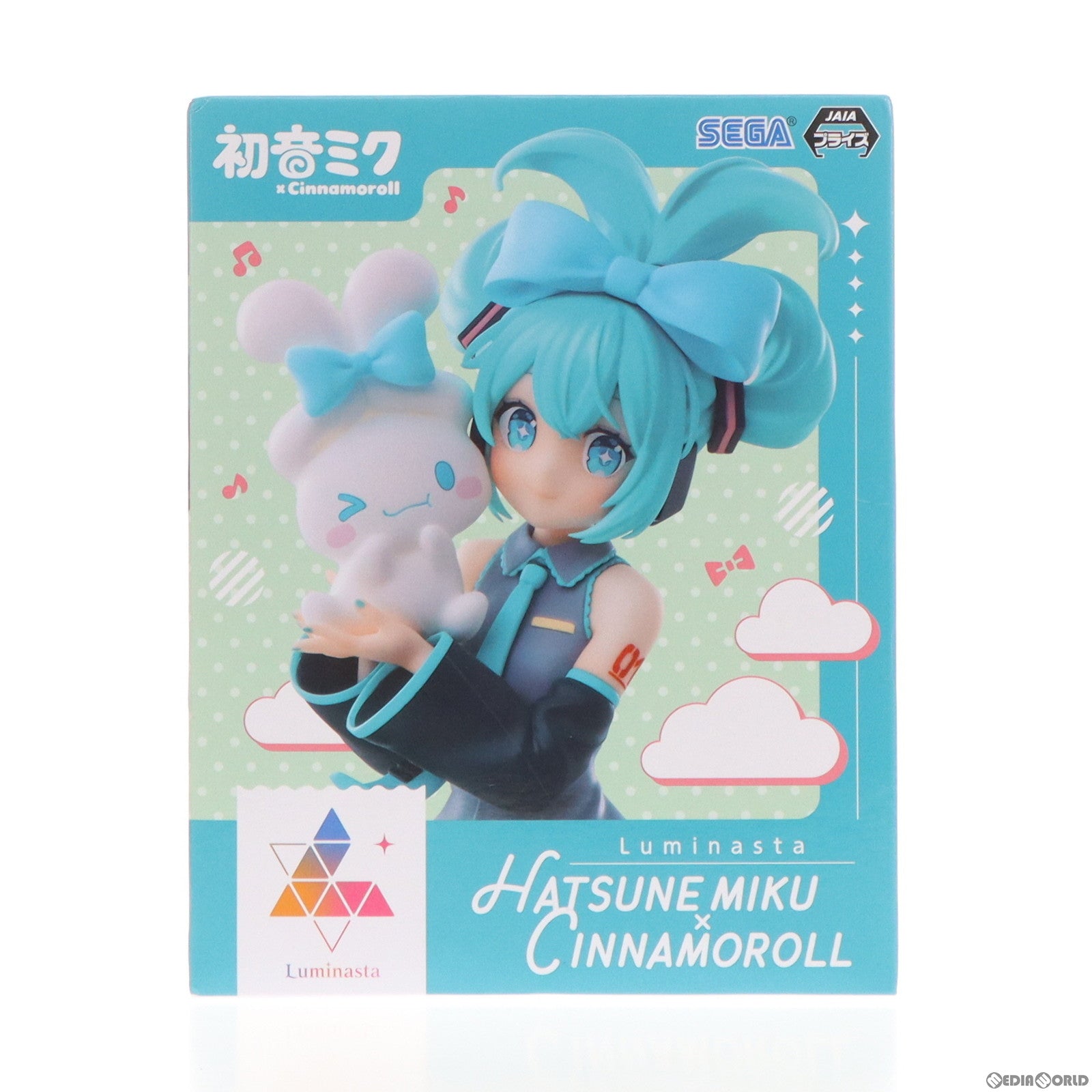 【中古即納】[FIG] 初音ミク×シナモロール 初音ミクシリーズ Luminasta『初音ミク×シナモロール』 フィギュア プライズ(1106449) セガ(20231210)