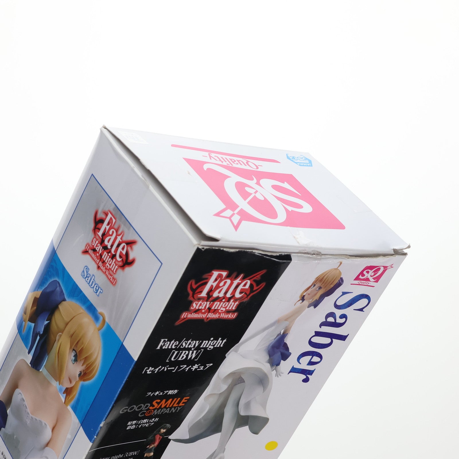 【中古即納】[FIG] セイバー(白ドレス) Fate/stay night[Unlimited Blade Works](フェイト/ステイナイト アンリミテッドブレイドワークス) SQフィギュア プライズ(49716) バンプレスト(20150710)