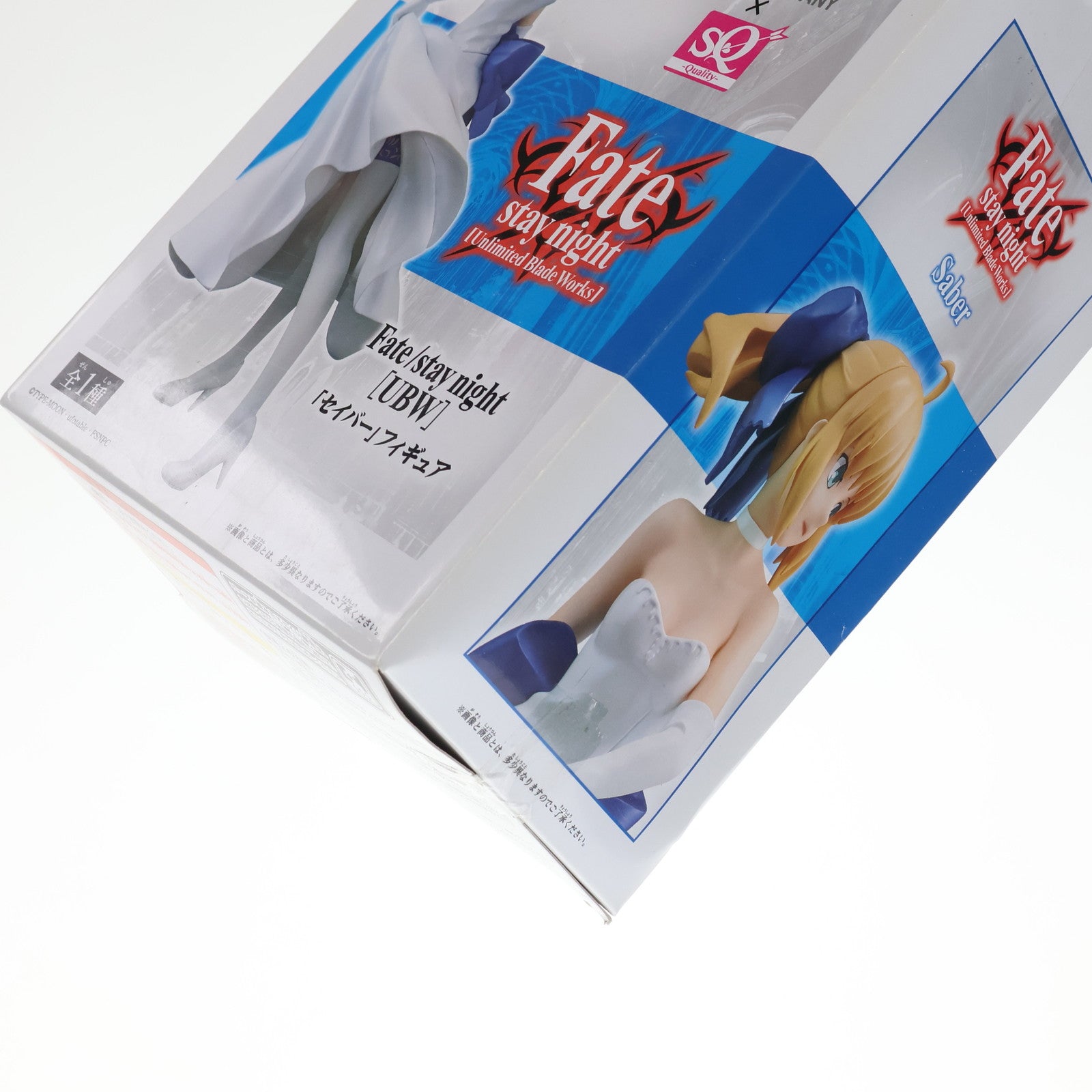 【中古即納】[FIG] セイバー(白ドレス) Fate/stay night[Unlimited Blade Works](フェイト/ステイナイト アンリミテッドブレイドワークス) SQフィギュア プライズ(49716) バンプレスト(20150710)