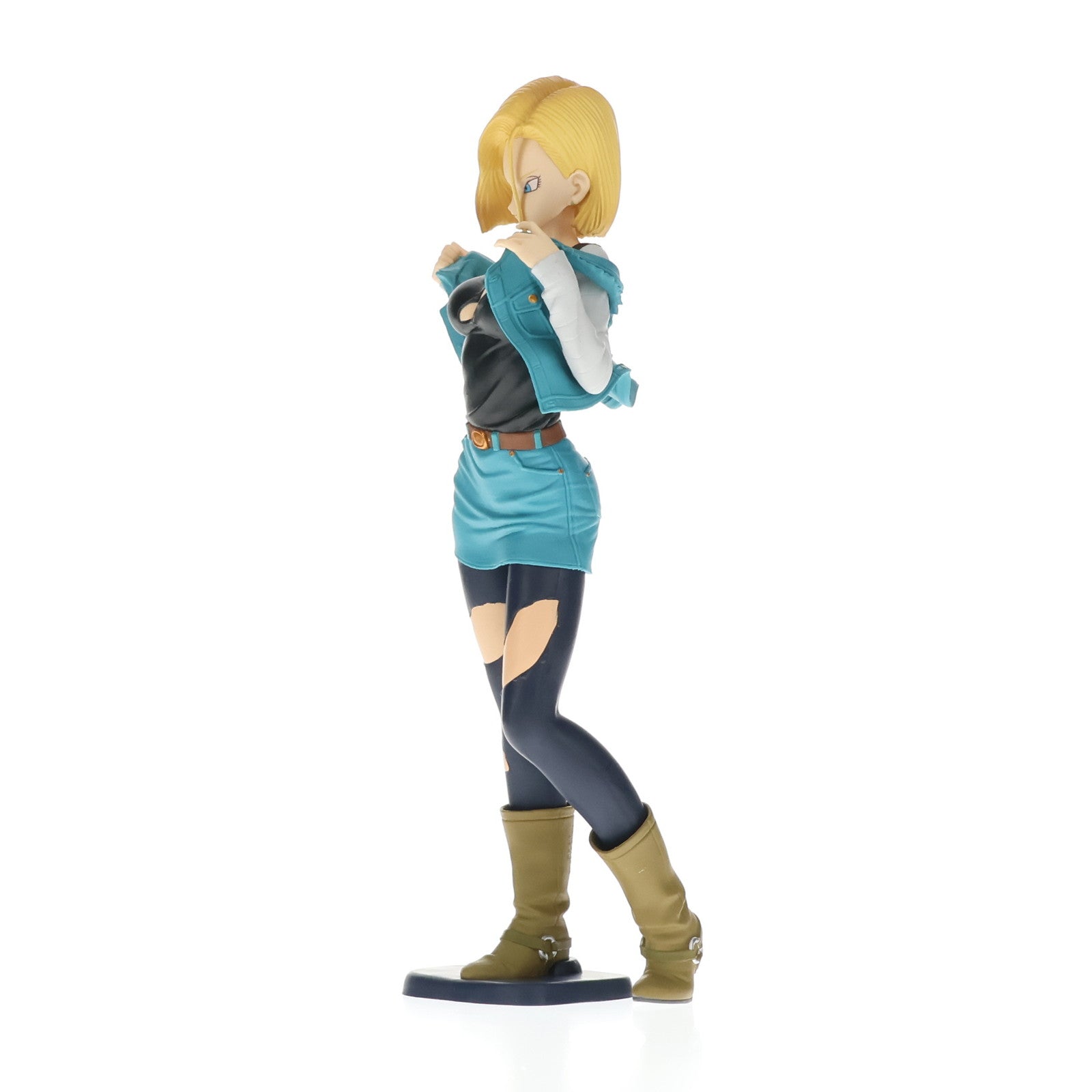 【中古即納】[FIG] 人造人間18号(ターコイズブルー) ドラゴンボールZ GLITTER&GLAMOURS-ANDROID NO.18- DRAGON BALL フィギュア プライズ(38013) バンプレスト(20180125)