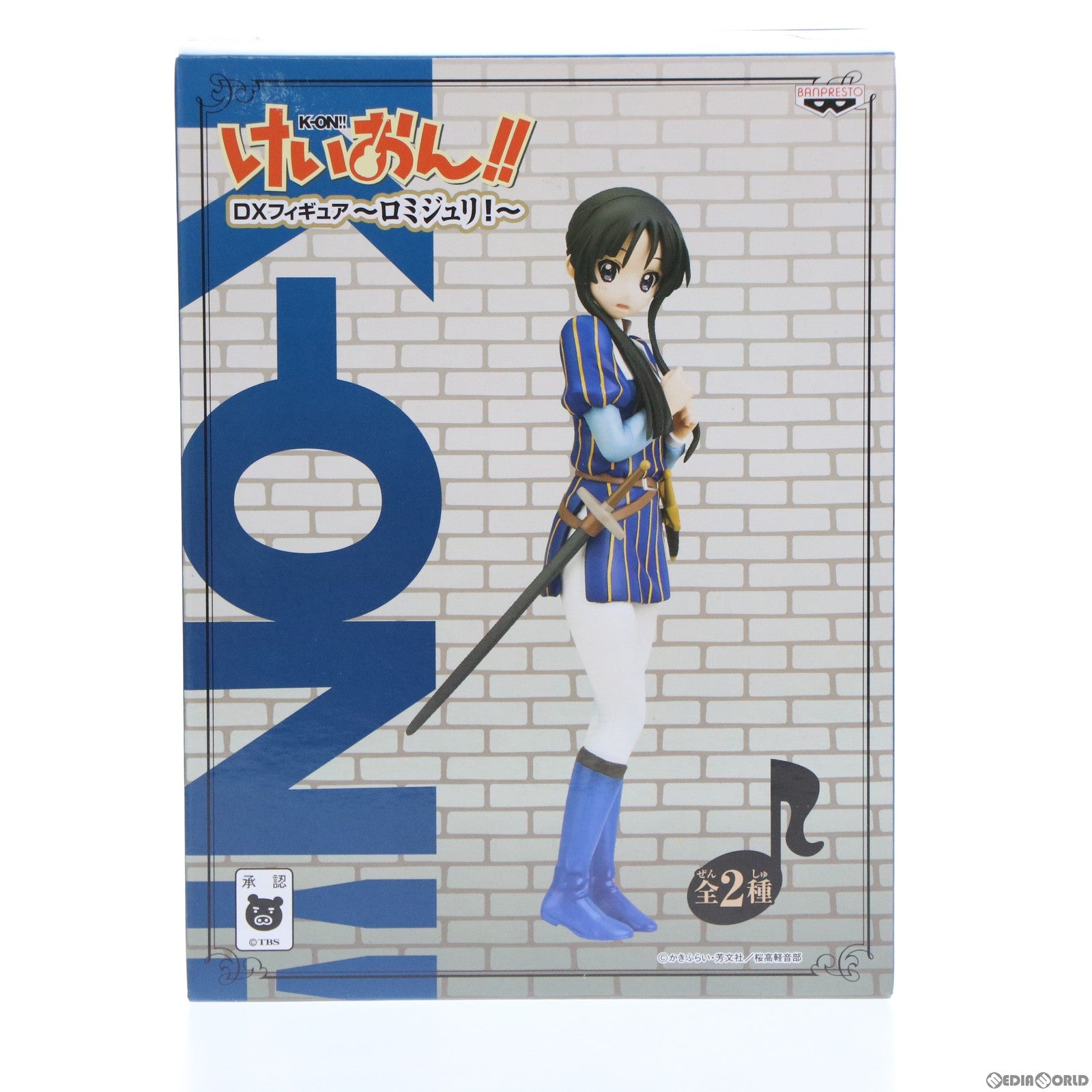 【中古即納】[FIG] 秋山澪(あきやまみお) DXフィギュア～ロミジュリ!～ けいおん!! プライズ(47918) バンプレスト(20120630)