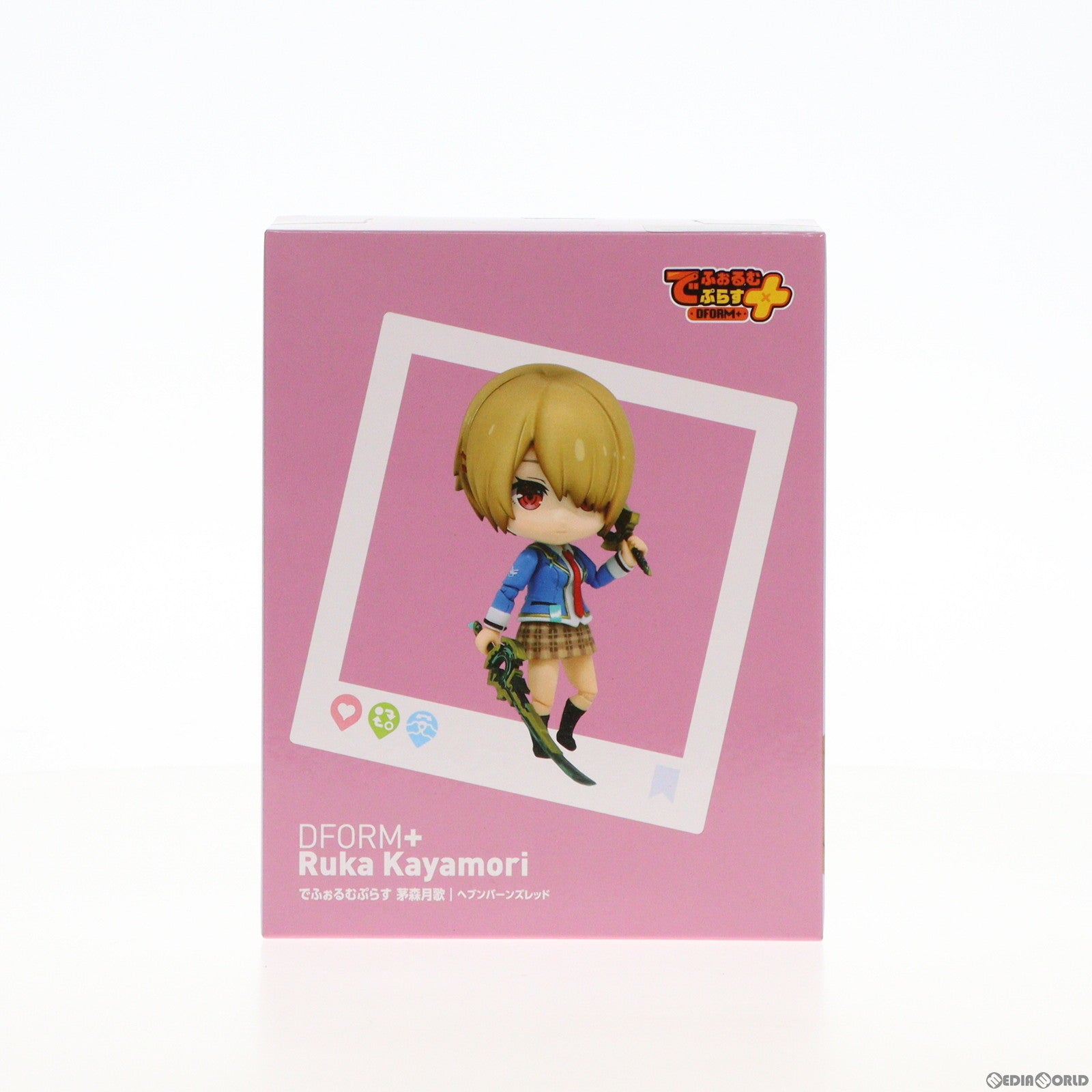 【中古即納】[FIG] でふぉるむぷらす 茅森月歌(かやもりるか) ヘブンバーンズレッド フルアクションデフォルメフィギュア プライズ(ELC000002) エルココ(20230928)