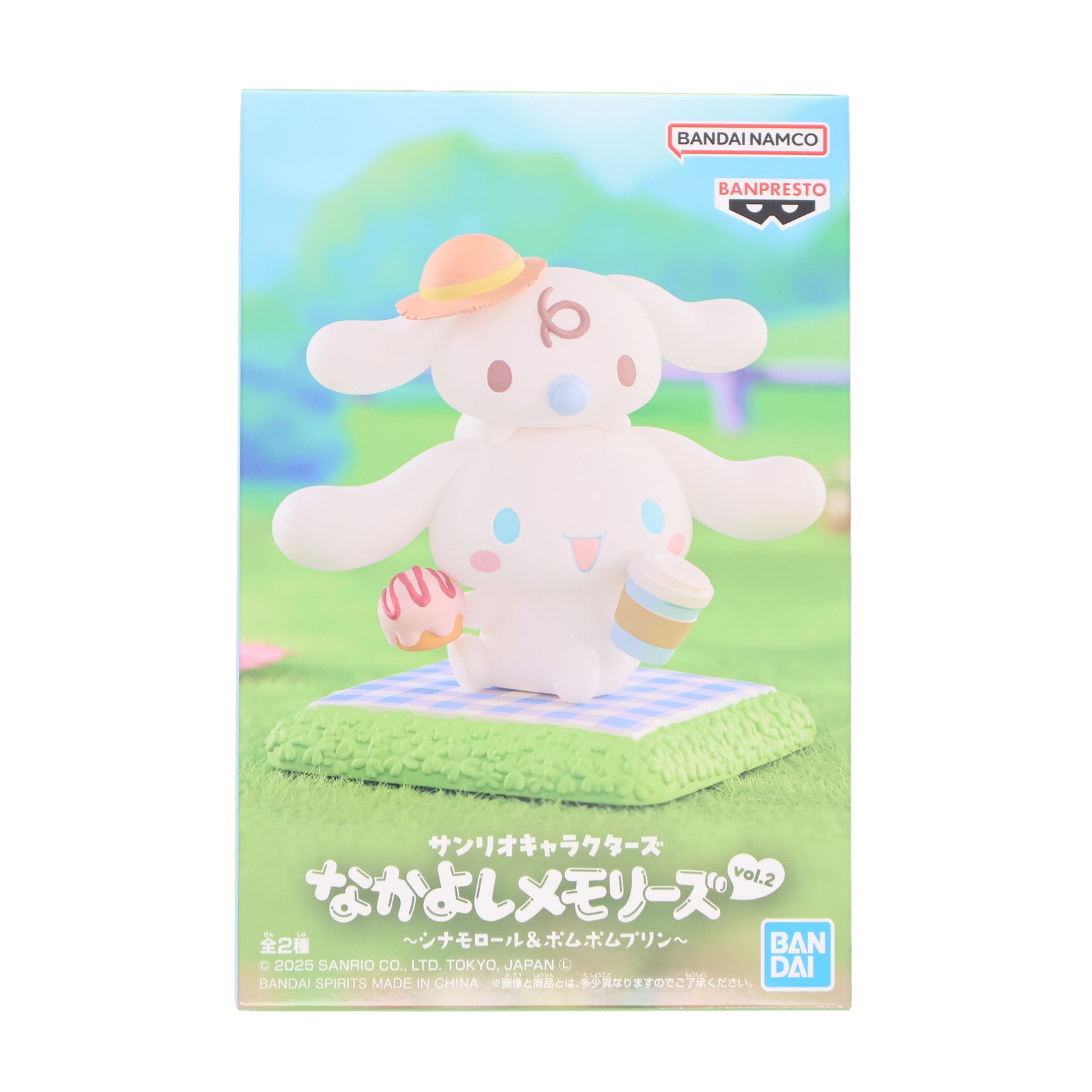 【中古即納】[FIG] シナモロール サンリオキャラクターズ なかよしメモリーズ vol.2 ～シナモロール&ポムポムプリン～ フィギュア プライズ(2772705) バンプレスト(20250624)