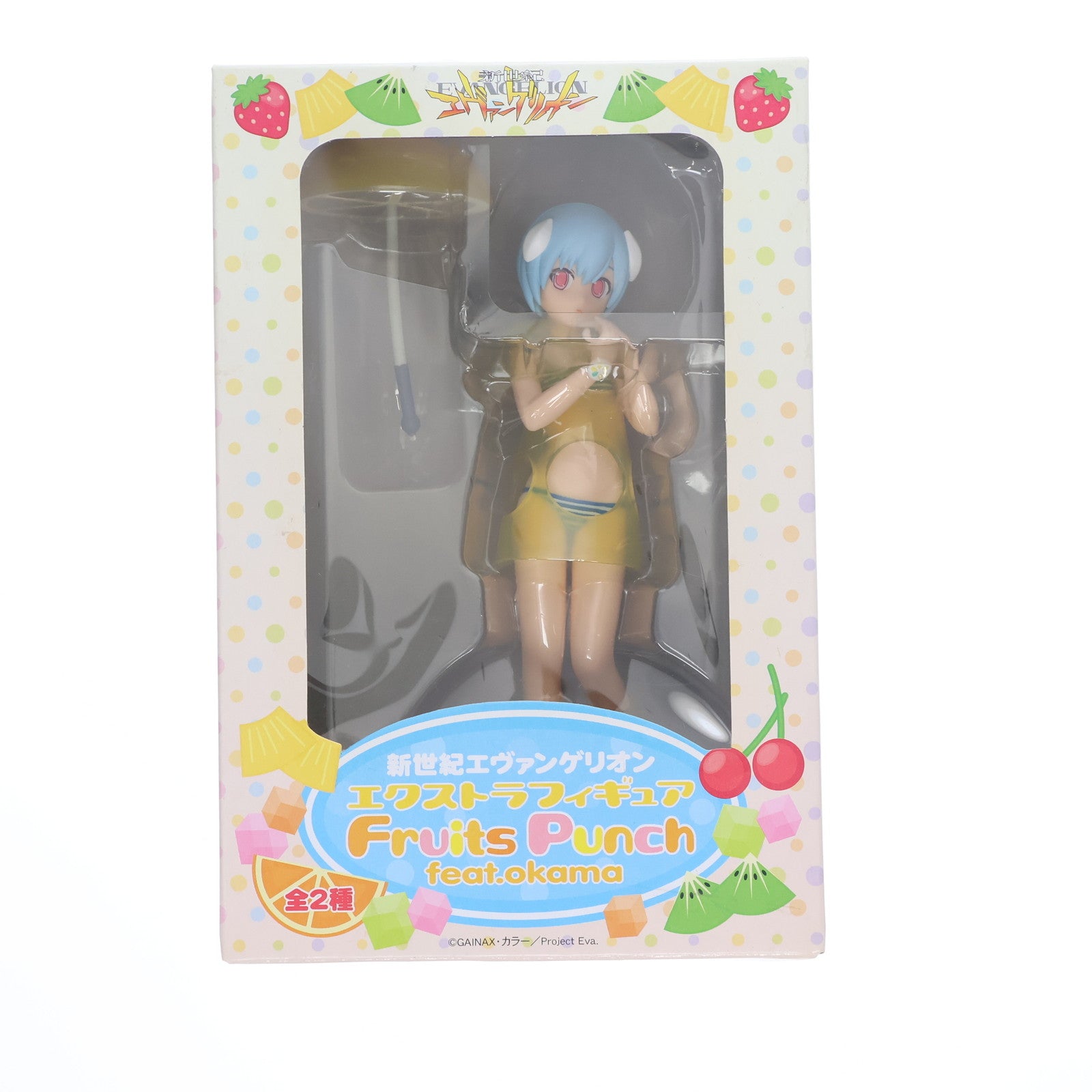 【中古即納】[FIG] 綾波レイ 新世紀エヴァンゲリオン エクストラフィギュア Fruits Punch feat.okama プライズ(21090) セガ(20101031)