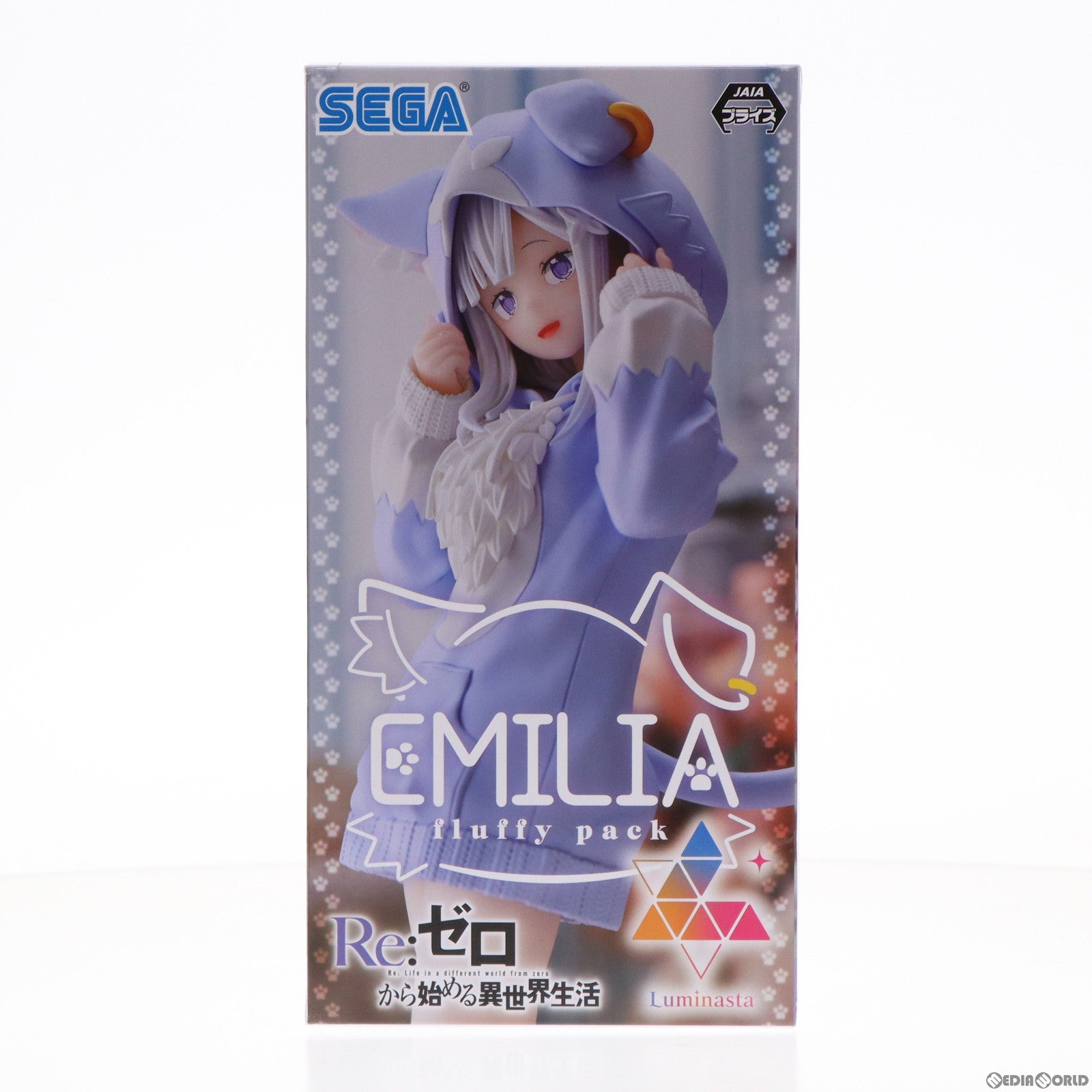 【中古即納】[FIG] エミリア -もふもふパック- Re:ゼロから始める異世界生活 Luminasta フィギュア プライズ(1101581) セガ(20230620)
