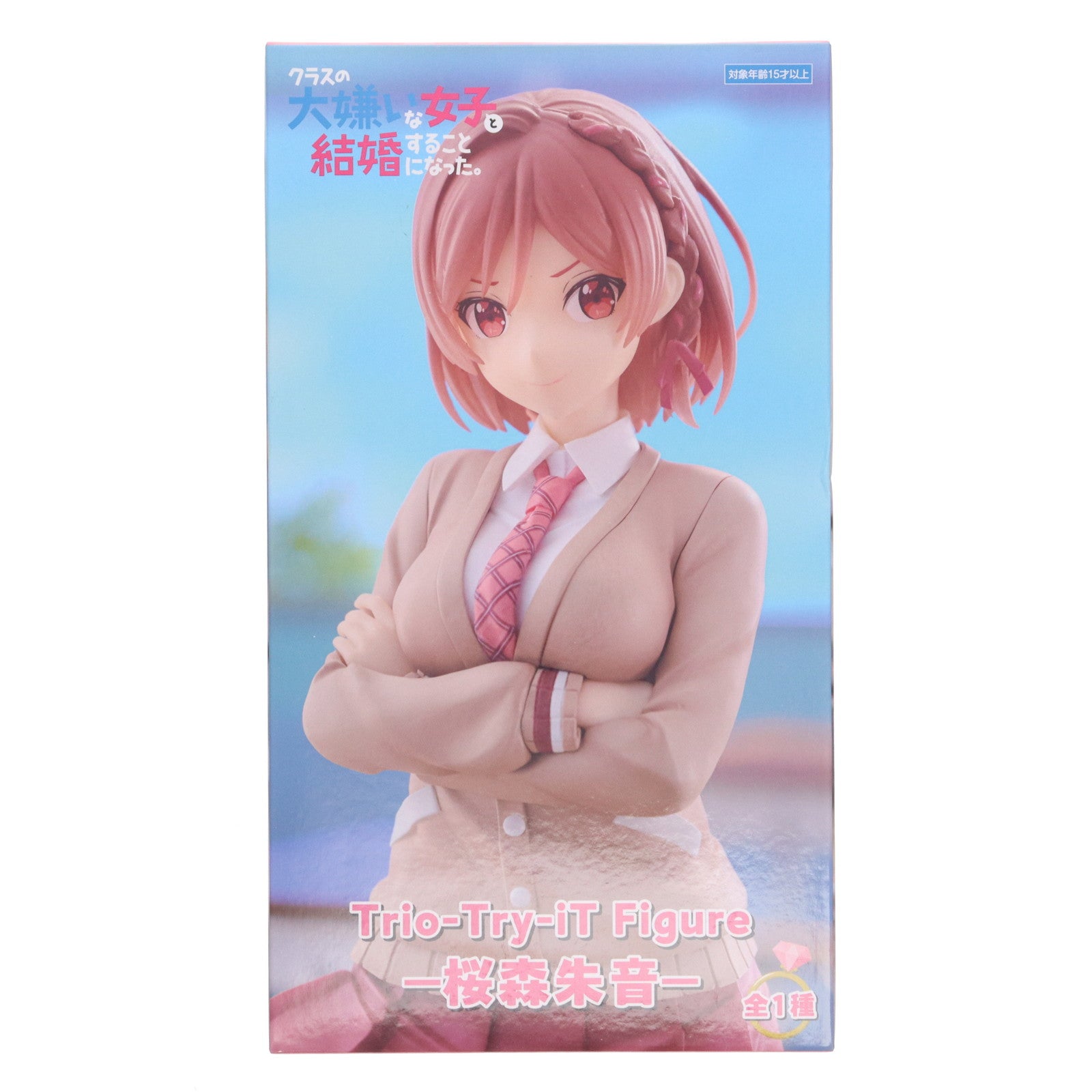 【中古即納】[FIG] 桜森朱音(さくらもりあかね) クラスの大嫌いな女子と結婚することになった。 Trio-Try-iT Figure-桜森朱音- フィギュア プライズ(AMU-PRZ19127) フリュー(20250720)