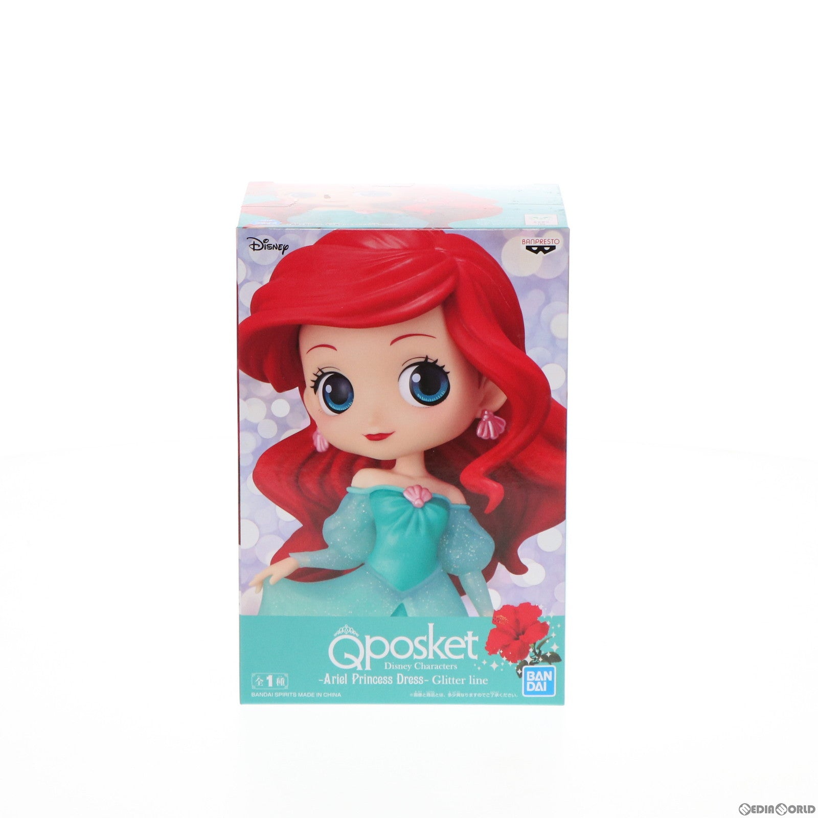 【中古即納】[FIG] アリエル Q posket Disney Characters -Ariel Princess Dress- Glitter line リトル・マーメイド フィギュア プライズ(2599880) バンプレスト(20220228)