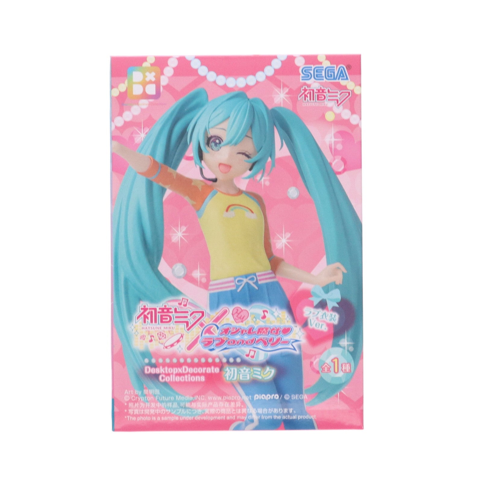 【中古即納】[FIG] 初音ミク(ラブ衣装) 初音ミク×オシャレ魔女 ラブ and ベリー Desktop×Decorate Collections『初音ミク』ラブ衣装Ver. フィギュア プライズ(1118404) セガ(20250627)