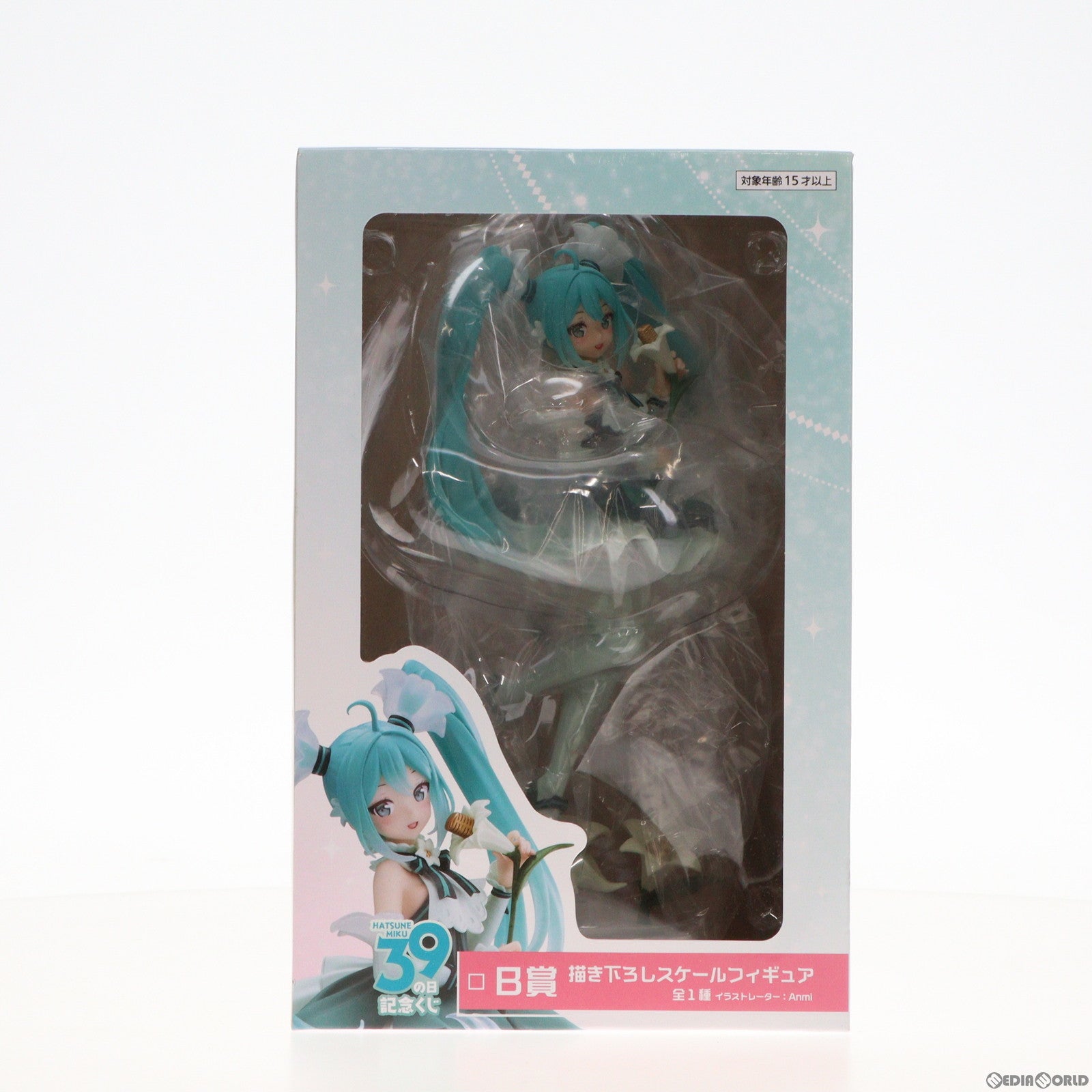 【中古即納】[FIG] B賞 初音ミク(Anmi) 描き下ろしスケールフィギュア タイトーくじ 初音ミク 39(ミク) の日 記念くじ キャラクター・ボーカル・シリーズ01 初音ミク プライズ タイトー(20230308)