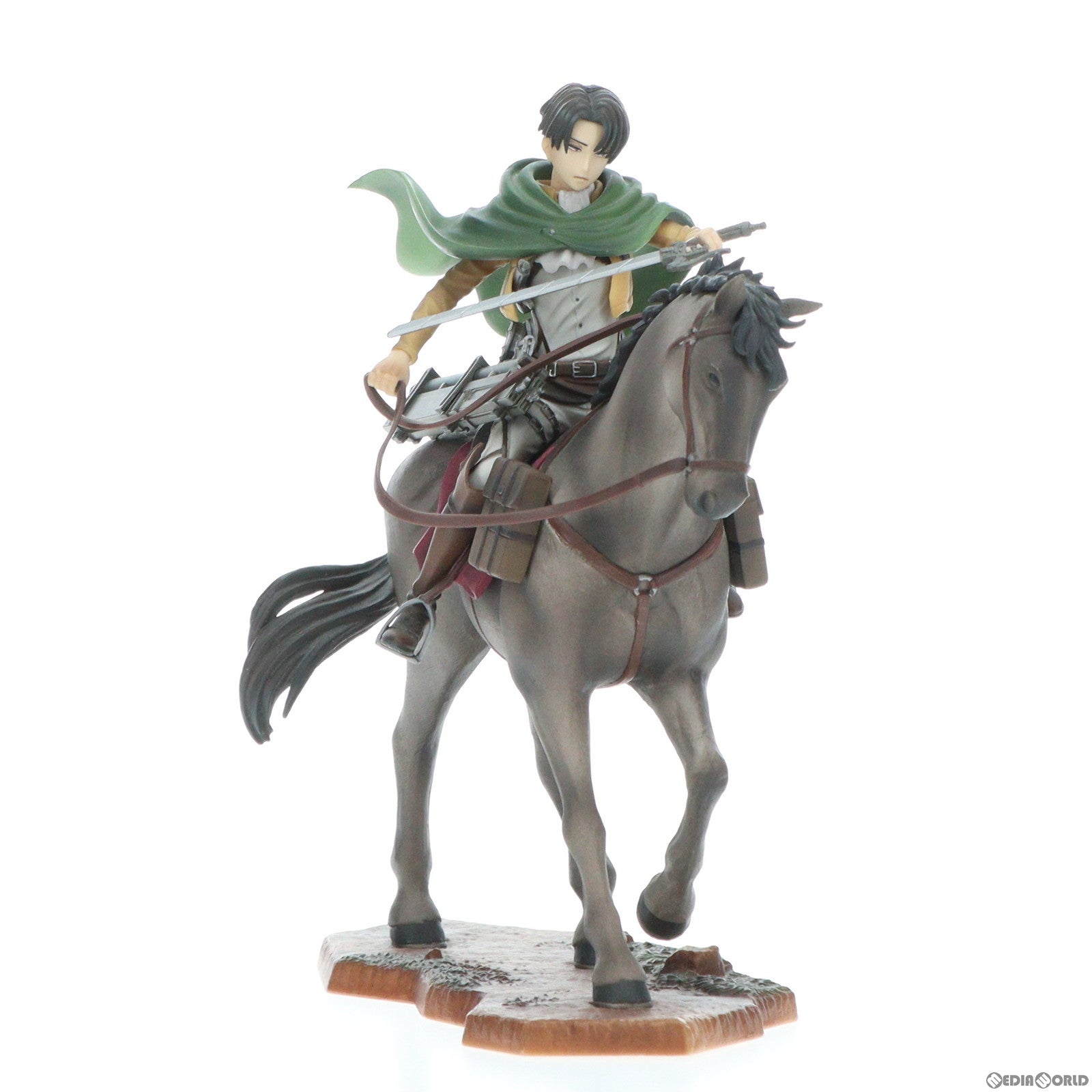 【中古即納】[FIG] B賞 リヴァイ 騎馬フィギュア 一番くじ 進撃の巨人〜壁外調査女型捕縛作戦〜 プライズ バンプレスト(20150531)