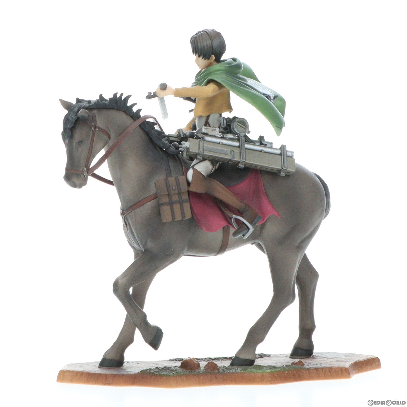 【中古即納】[FIG] B賞 リヴァイ 騎馬フィギュア 一番くじ 進撃の巨人〜壁外調査女型捕縛作戦〜 プライズ バンプレスト(20150531)