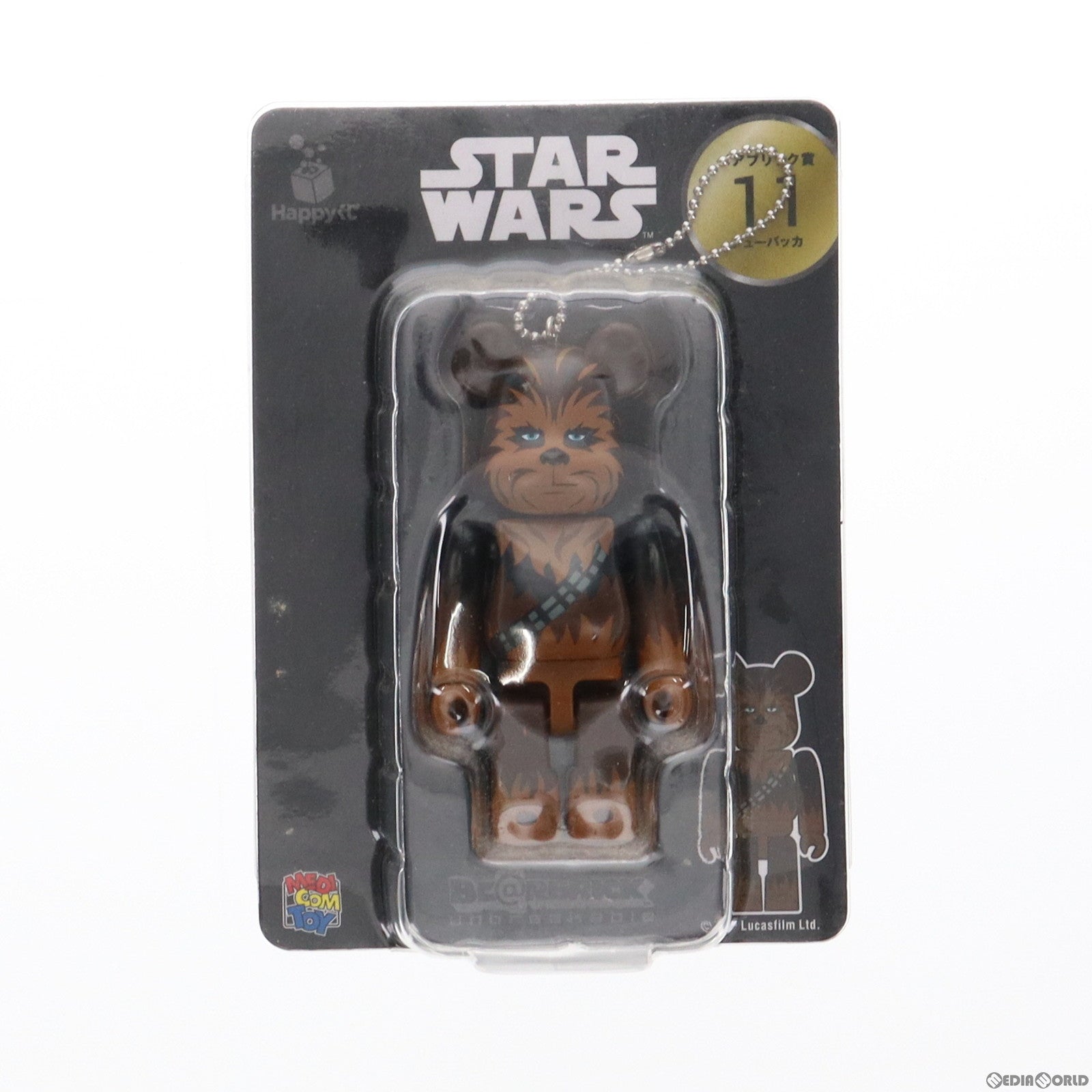 【中古即納】[FIG] ベアブリック賞 BE@RBRICK(ベアブリック) 100% チューバッカ Happyくじ スター・ウォーズ サーガ 可動フィギュア プライズ サニーサイドアップ(20191221)