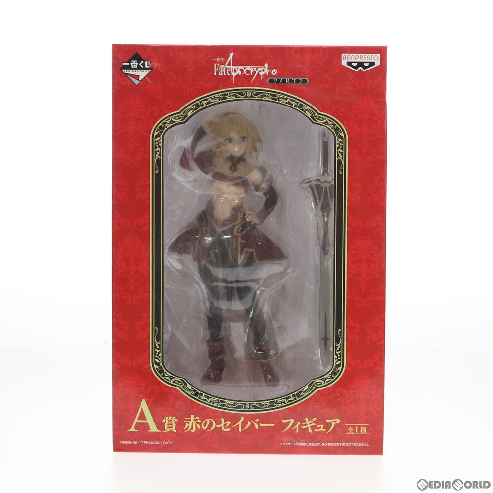 【中古即納】[FIG] A賞 赤のセイバー フィギュア 一番くじ Fate/Apocrypha(フェイト/アポクリファ) PART2 1/8 プライズ(15478) バンプレスト(20180630)